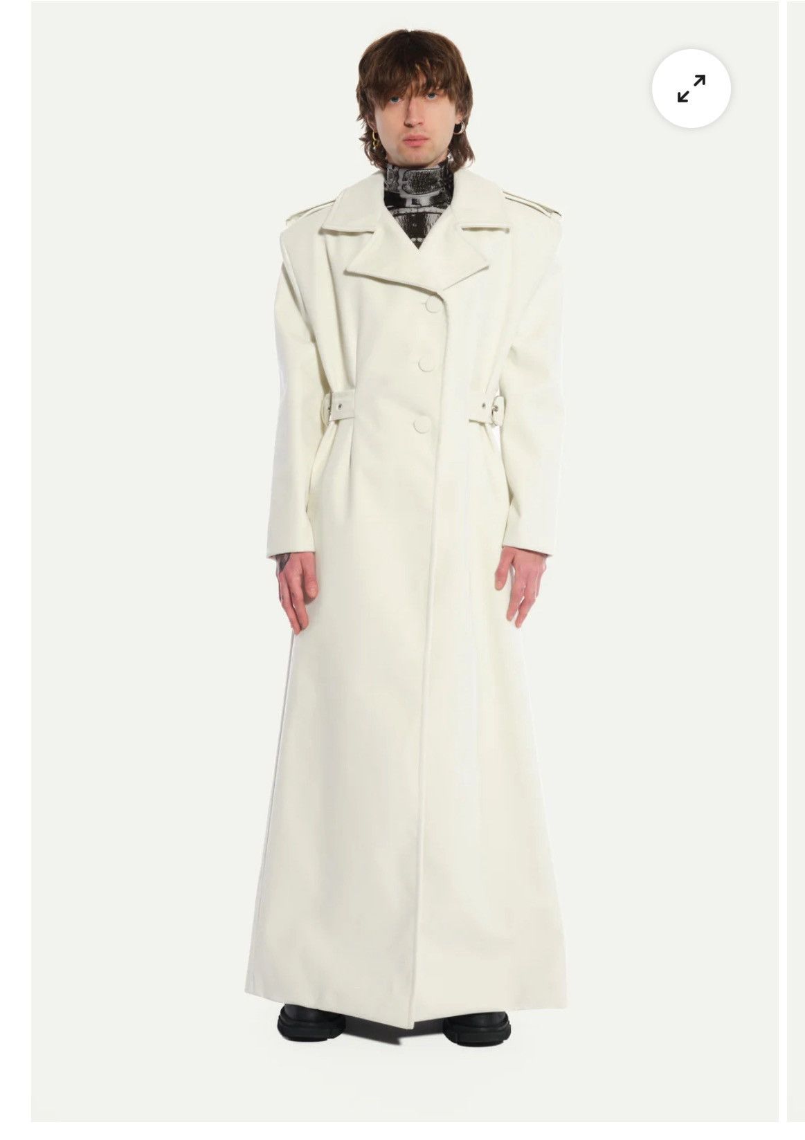 Maison Margiela White coat velour Size M / US 6-8 / IT 42-44 - 1 Thumbnail