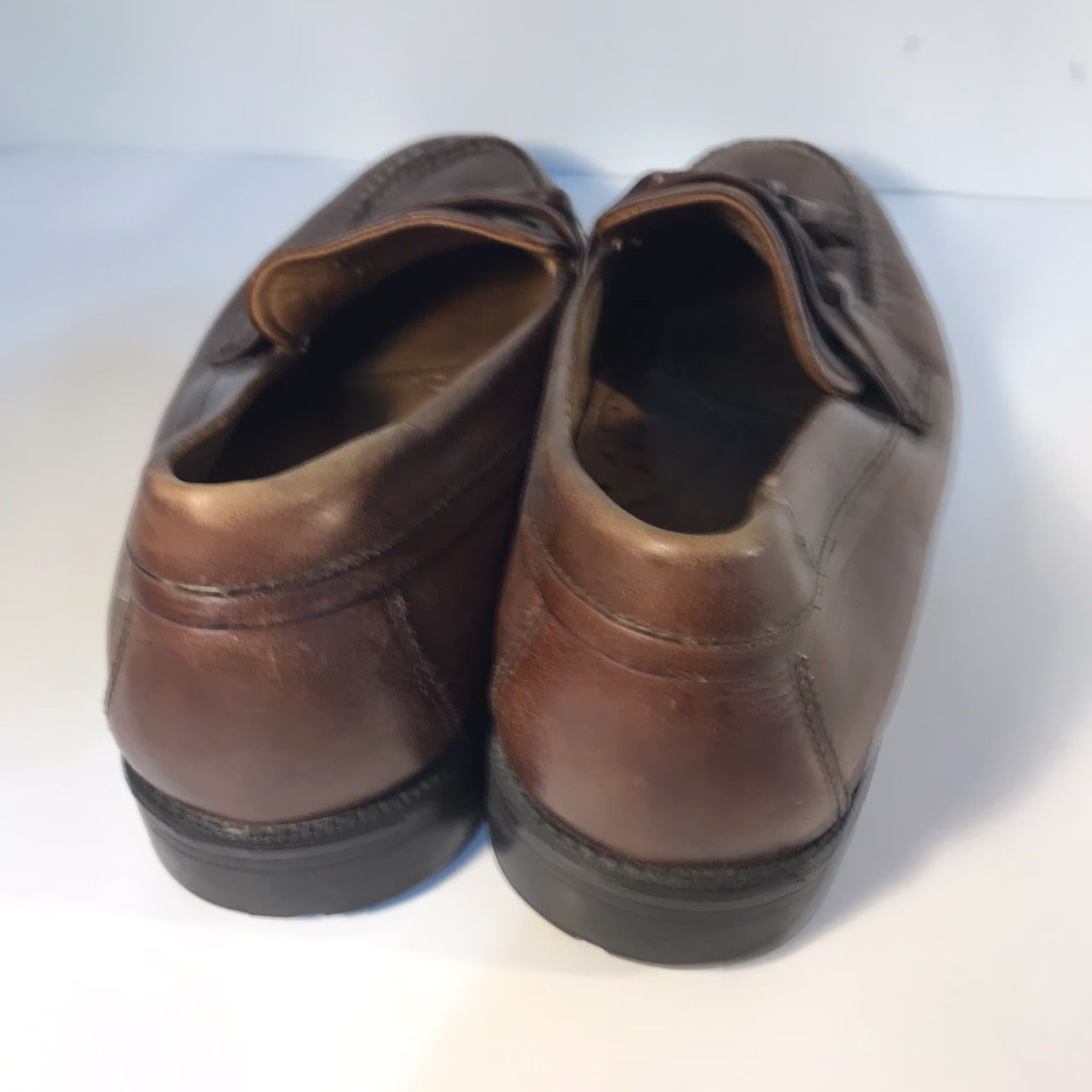 Vintage VINTAGE Bass Flex Adams Leather Loafers Men’s Size 11.5M Brown Casual Dress Shoes Tasseled Slip On Size US 11.5 / EU 44-45 - 4 Thumbnail