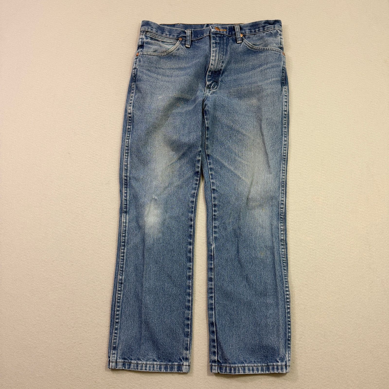Wrangler Vintage Wrangler Cowboy Cut Slim Fit Jeans Men's 33x30 Blue Size US 33 - 1 Thumbnail