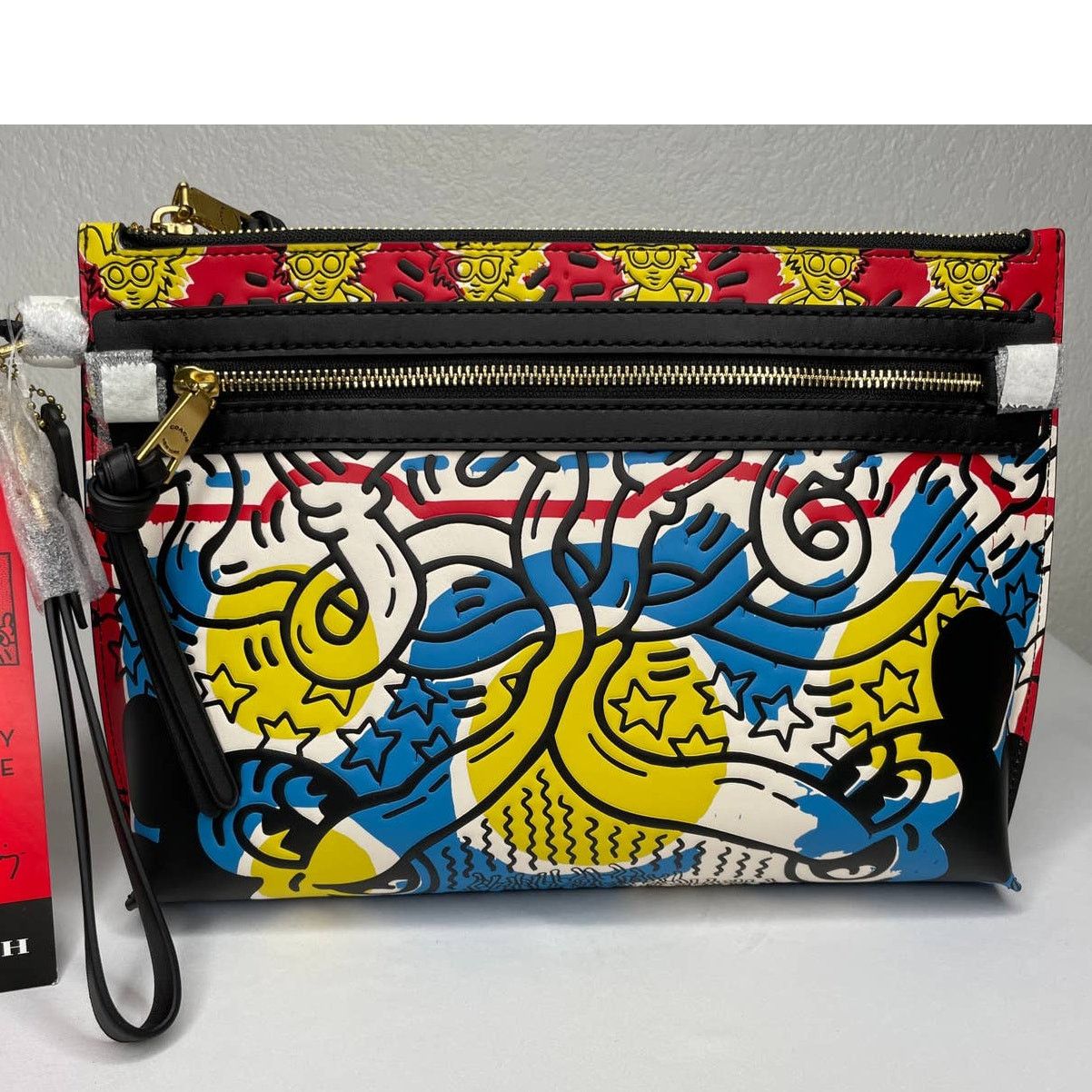 Coach Coach Mickey Keith Haring Academy Pouch Wristlet Bag Size ONE SIZE - 4 Thumbnail
