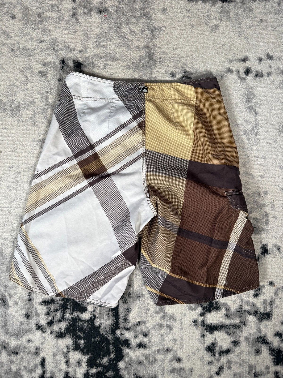 Billabong Y2K Billabong Brown Checkered Board Shorts Size US 32 / EU 48 - 2 Thumbnail