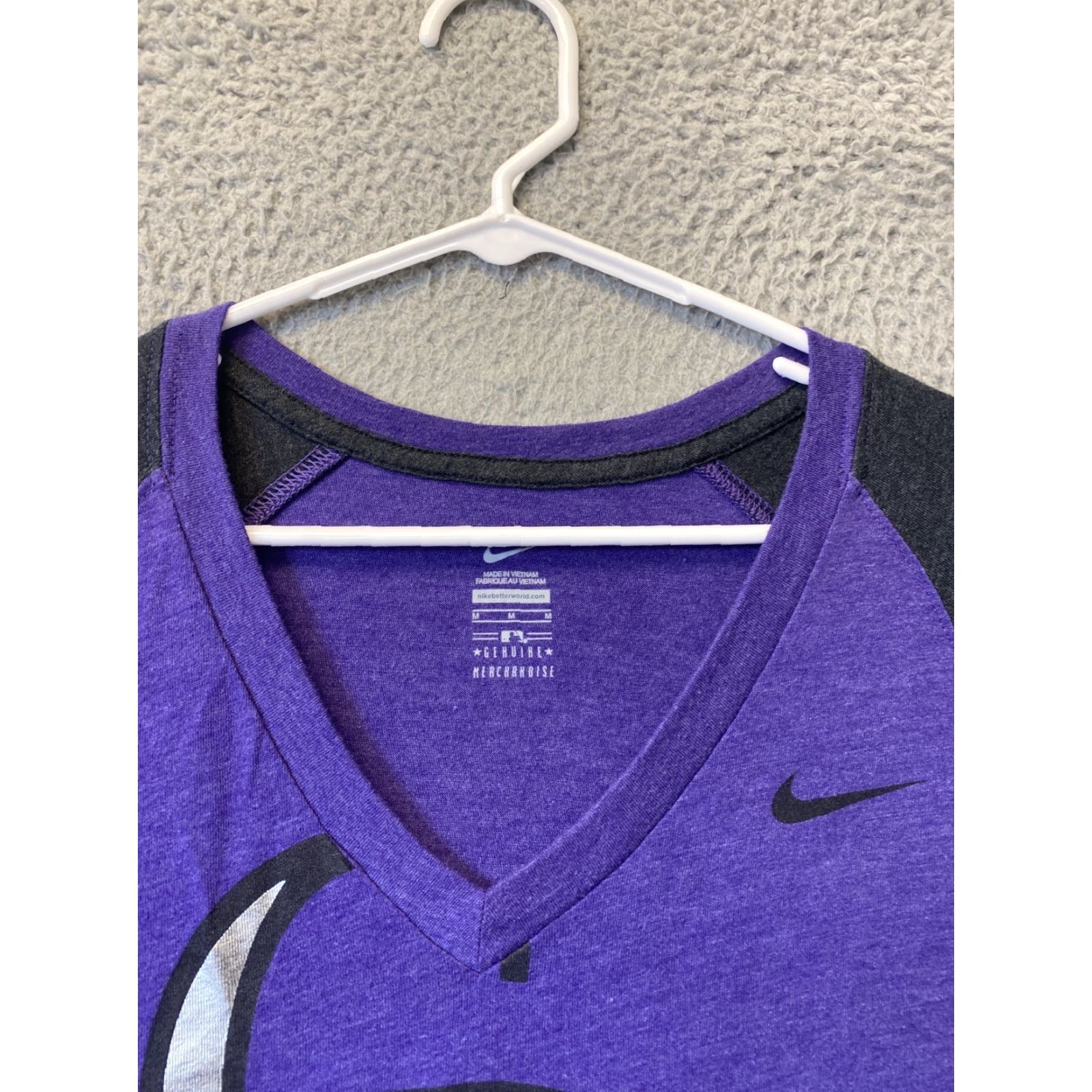 Nike Nike Womens M Short Sleeve T-Shirt Purple 45-44 Genuine Merchandise Size M / US 6-8 / IT 42-44 - 5 Thumbnail