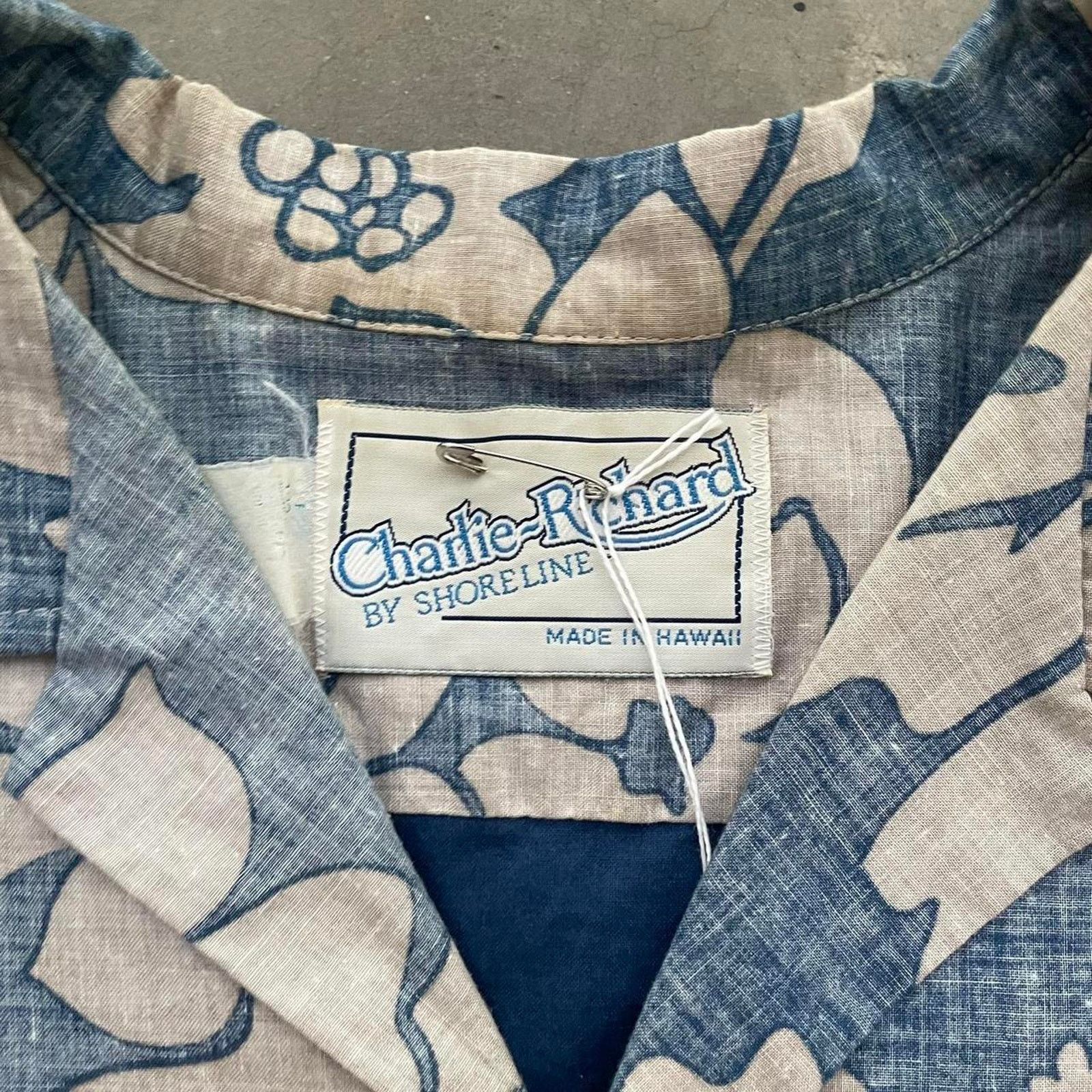 Vintage Vintage Blue Floral Hawaiian Shirt Size US M / EU 48-50 / 2 - 3 Thumbnail