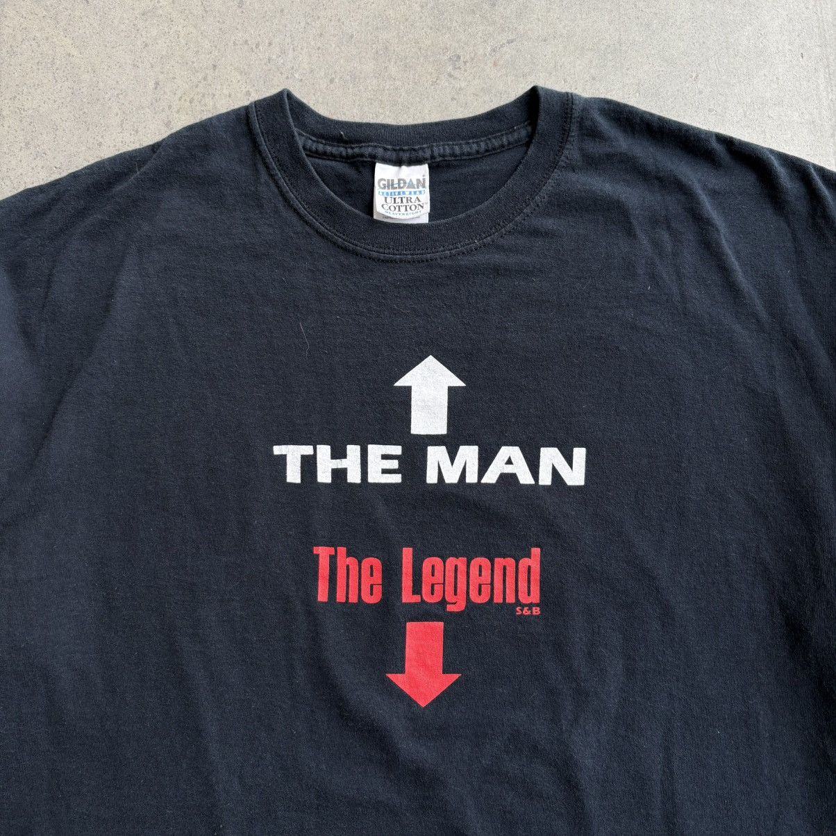 Gildan × Vintage Vintage Y2K Humor Tee The Man The Legend Funny Joke Shirt XL Size US XL / EU 56 / 4 - 3 Thumbnail