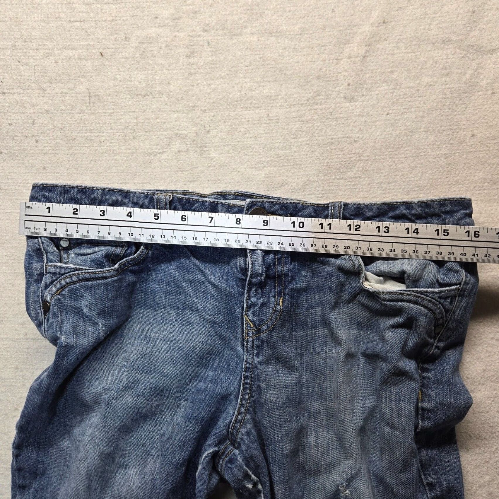 Route 66 Route 66 Jeans Flared Pants Women's 10 Blue Mid Rise Denim 5-Pocket Inseam 31 Zipper Vintage? No (not vintage) Size 32" / US 10 / IT 46 - 4 Thumbnail