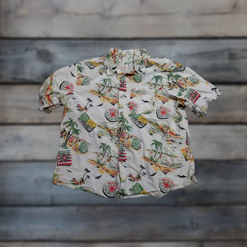 Vintage VINTAGE Angelica Shirt Mens 3XL White Hawaiian Tool Worker All Over Print Loose Size US XXL / EU 58 / 5 - 1 Thumbnail