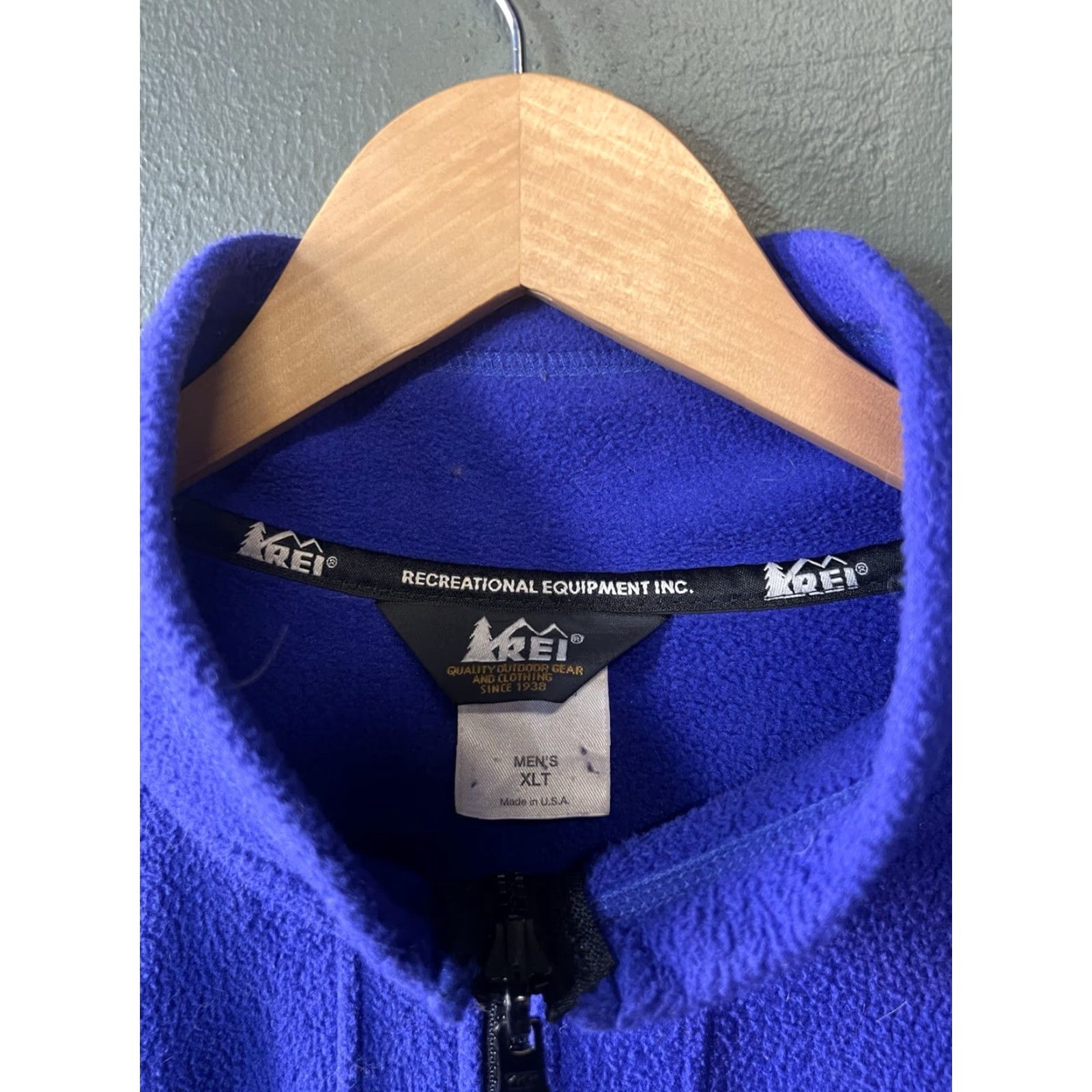 Vintage VINTAGE REI Jacket Full Zip Mens Purple Fleece Size XL Tall Size US XL / EU 56 / 4 - 3 Thumbnail