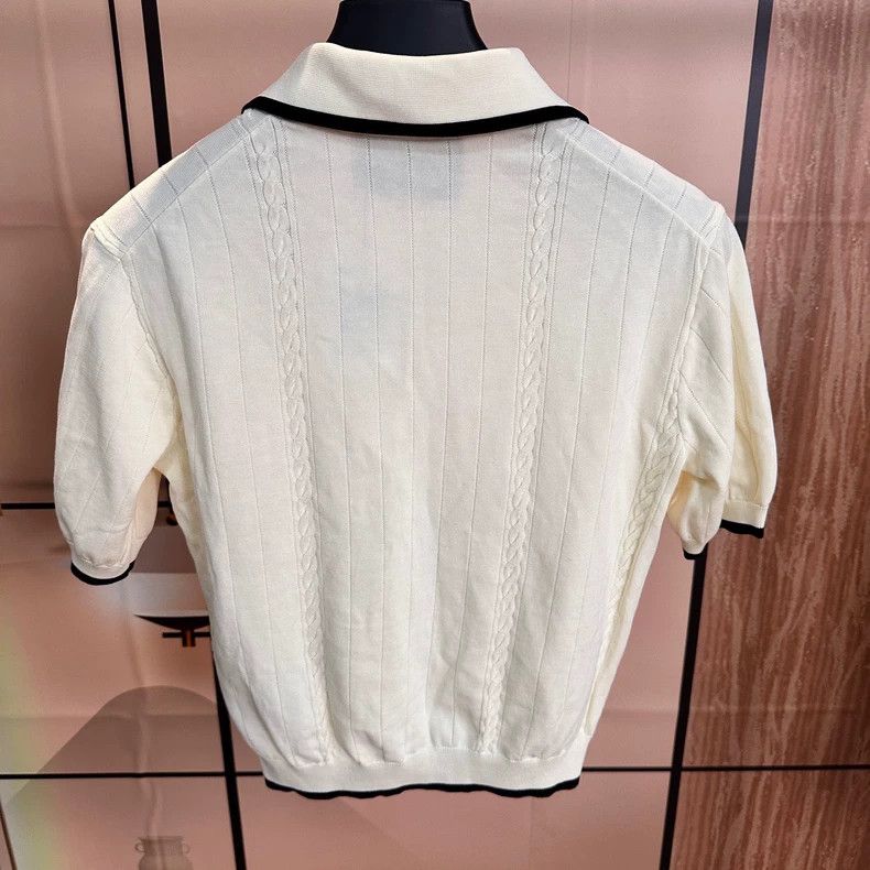 Gucci Gucci Ivory white jacquard small fragrance style knitted sh Size M / US 6-8 / IT 42-44 - 2 Thumbnail