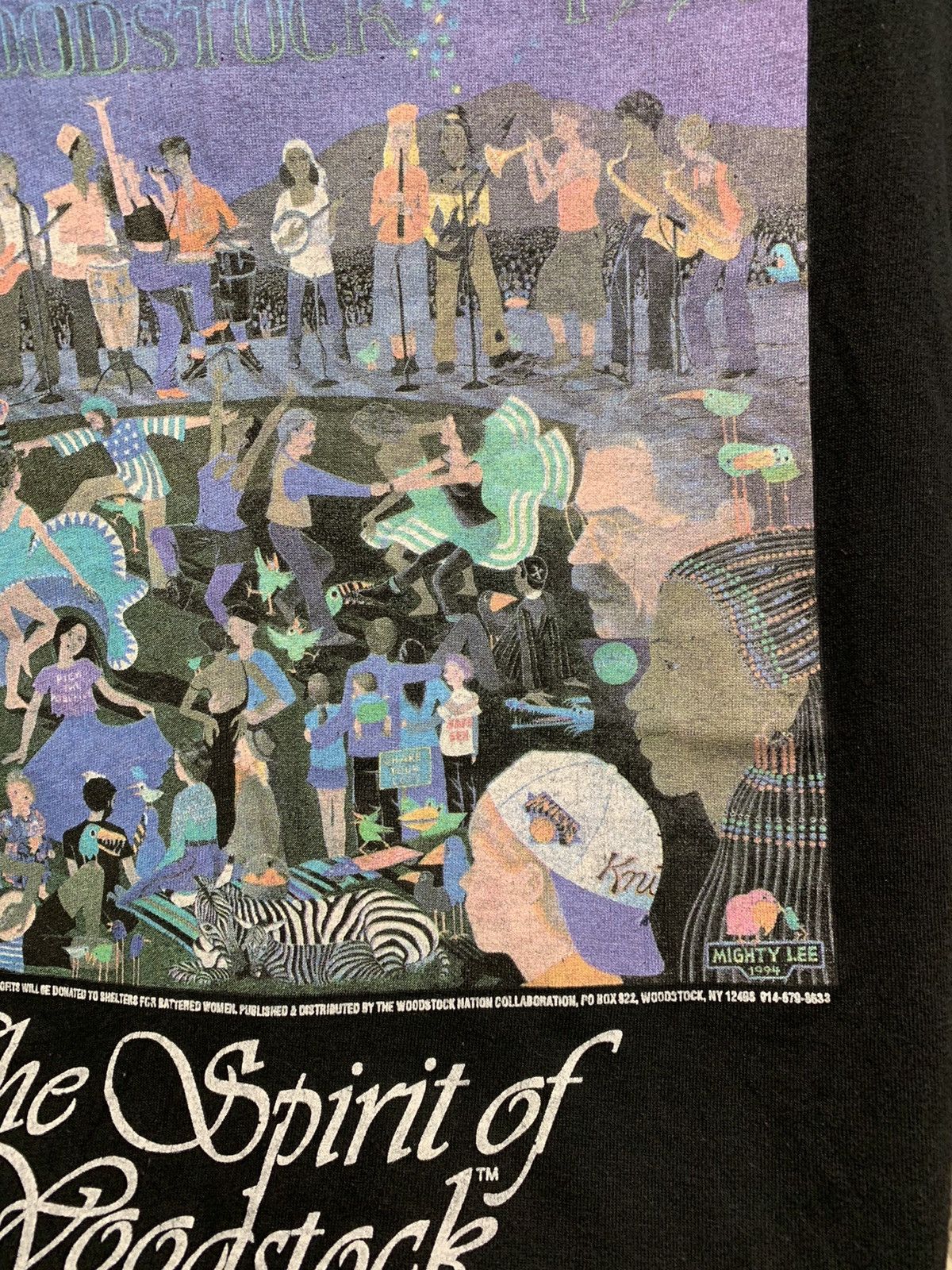 Vintage The Spirit Of Woodstock 1969 1999 vintag t-shirt Made In Usa Size US L / EU 52-54 / 3 - 5 Thumbnail