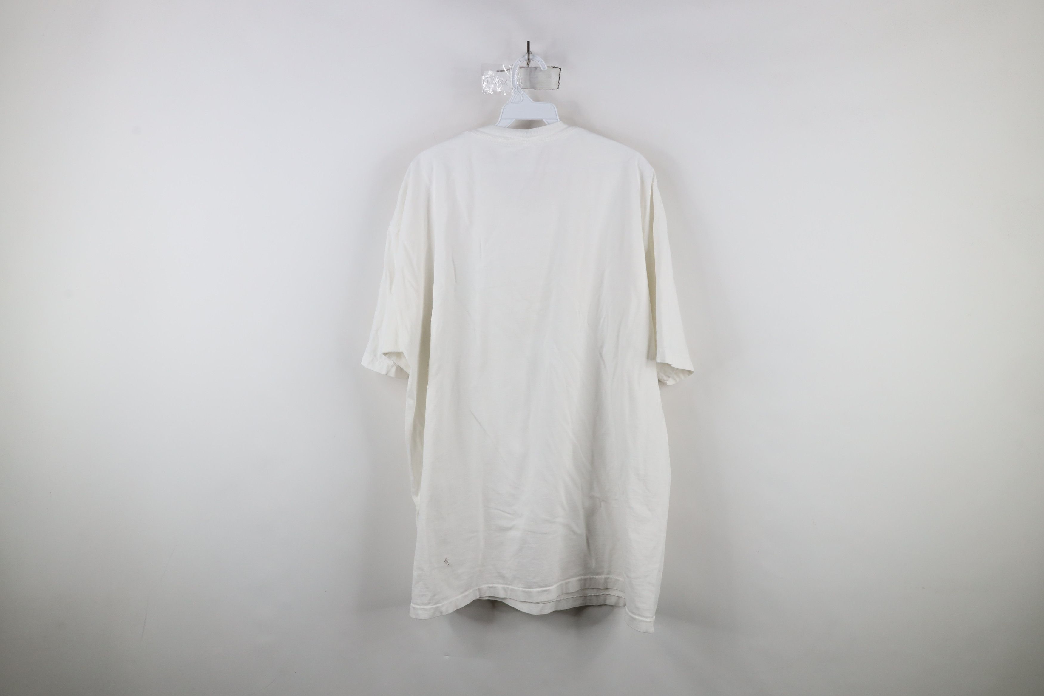 Vintage Vintage 90s Streetwear Short Sleeve T-Shirt White Cotton Size US XXL / EU 58 / 5 - 7 Thumbnail