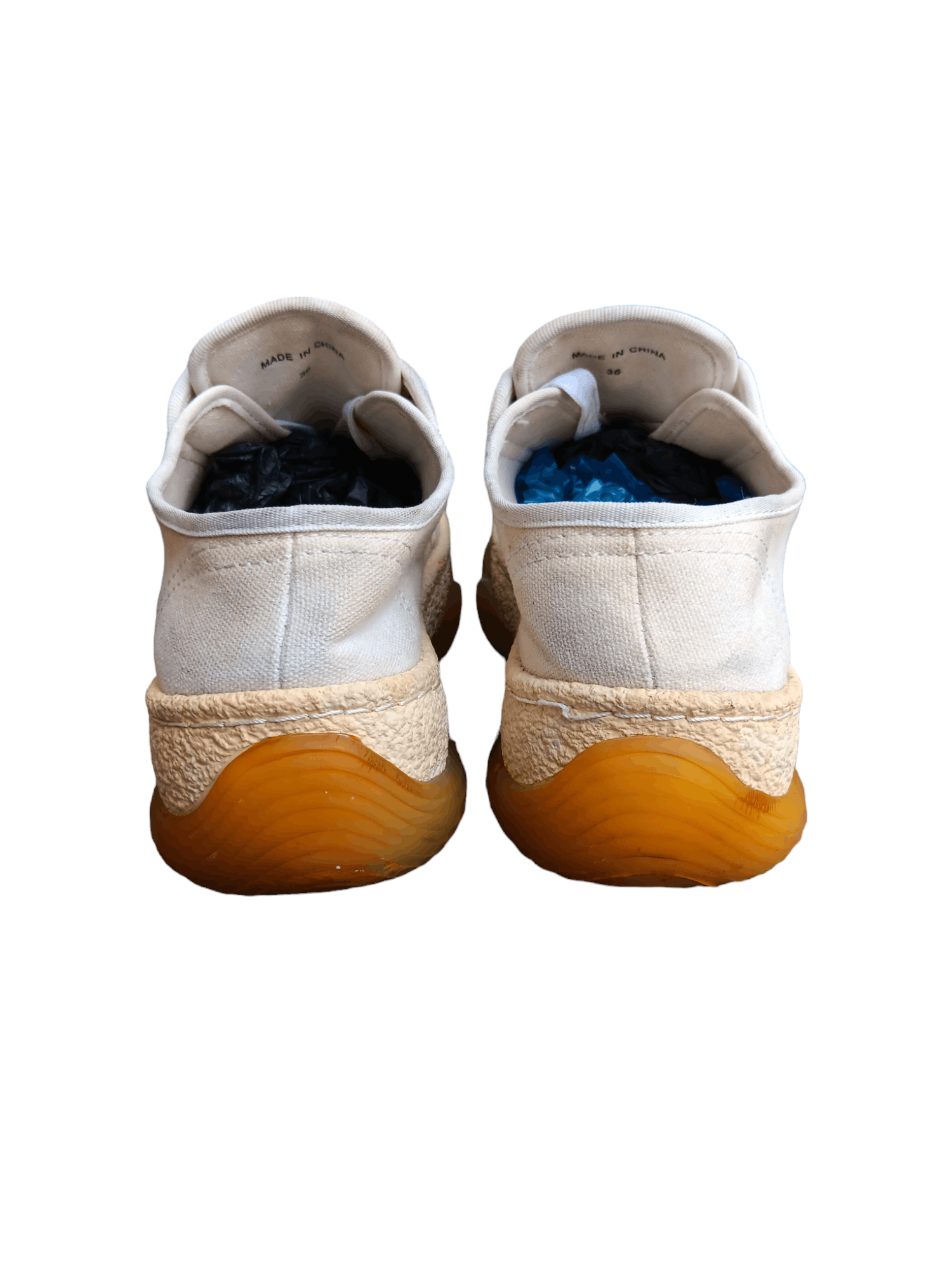 Alexander Wang × Designer × Japanese Brand ALEXANDER WANG A1 WHITE CANVAS LOW TOP SNEAKER Size US 6 / IT 36 - 8 Thumbnail