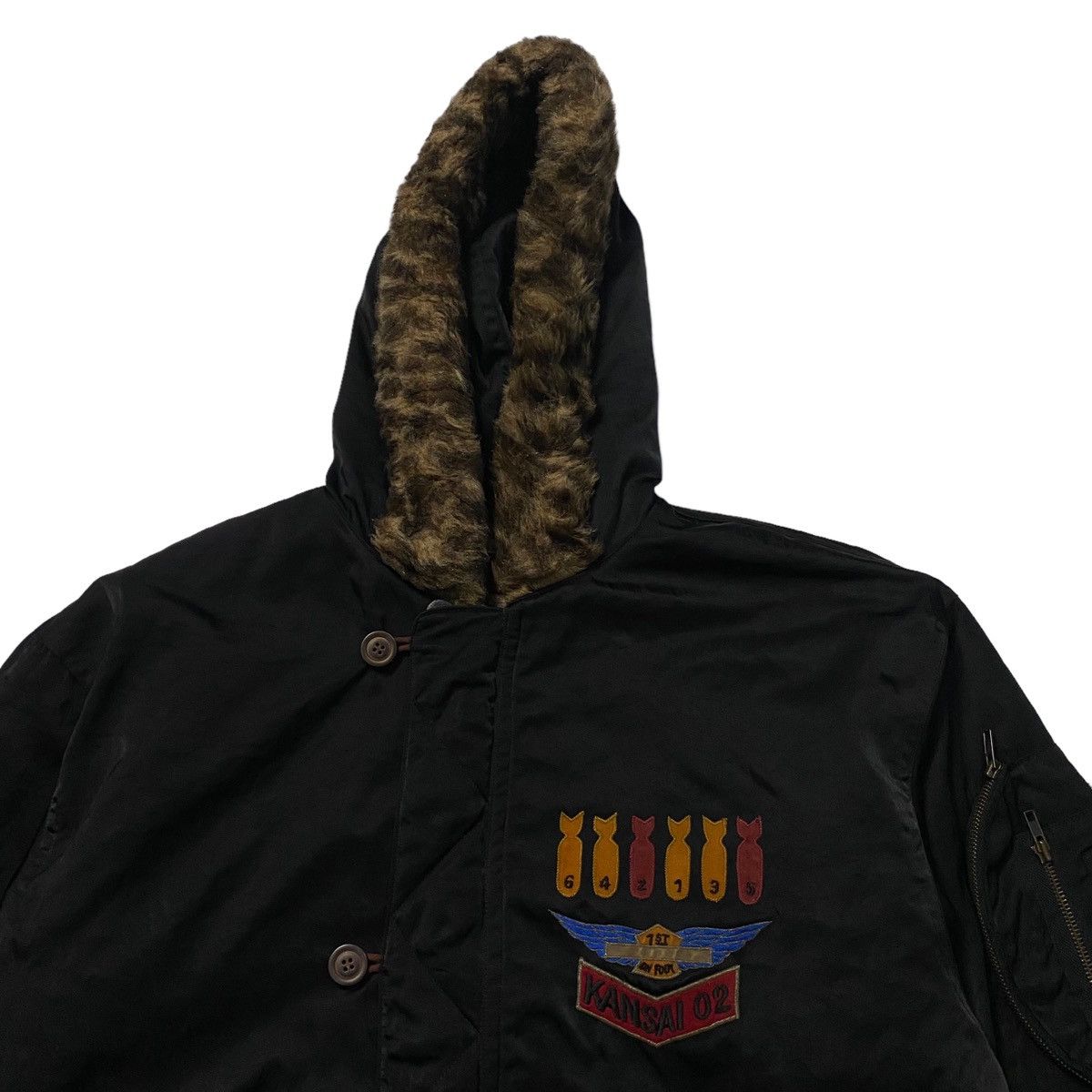 Kansai Yamamoto Vintage Kansai O2 St Ramcor Map Bomber Jacket Size US M / EU 48-50 / 2 - 5 Thumbnail