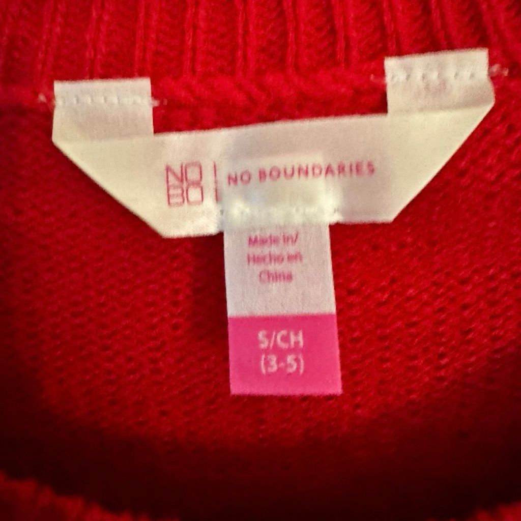 Other No Boundaries Cat Ugly Christmas Sweater Red “Drink & Be Meo Size S / US 4 / IT 40 - 3 Thumbnail