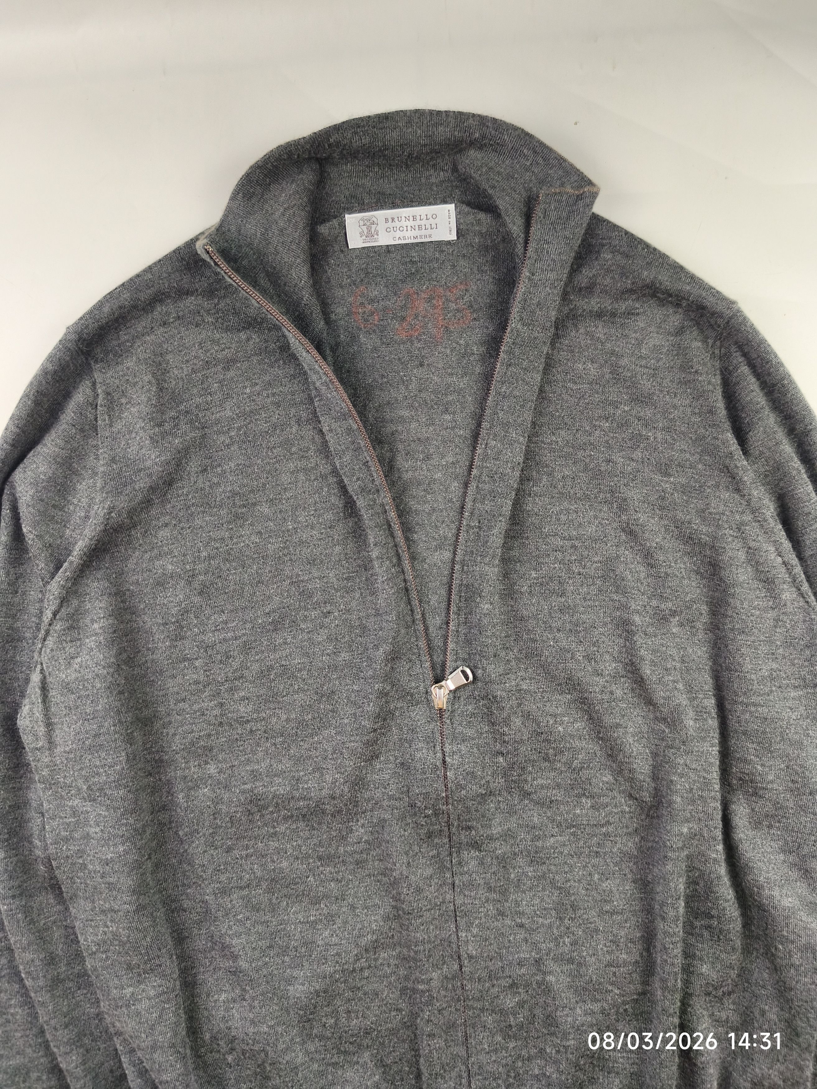 Brunello Cucinelli Brunello Cucinelli zip up cashmere cardigan Size US M / EU 48-50 / 2 - 3 Thumbnail