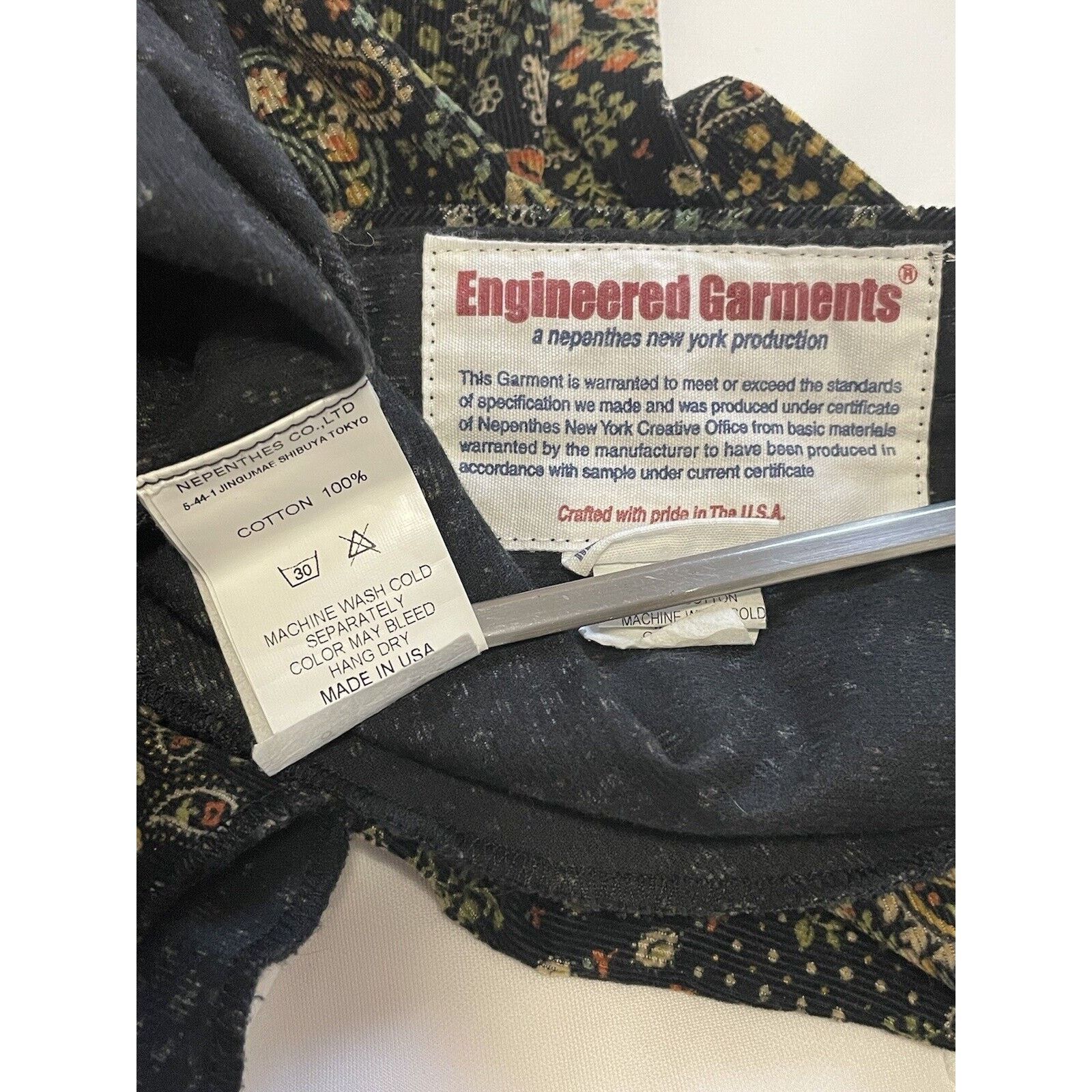Engineered Garments Engineered Garments Paisley Button Down Shirt Size XS Size US XS / EU 42 / 0 - 5 Thumbnail