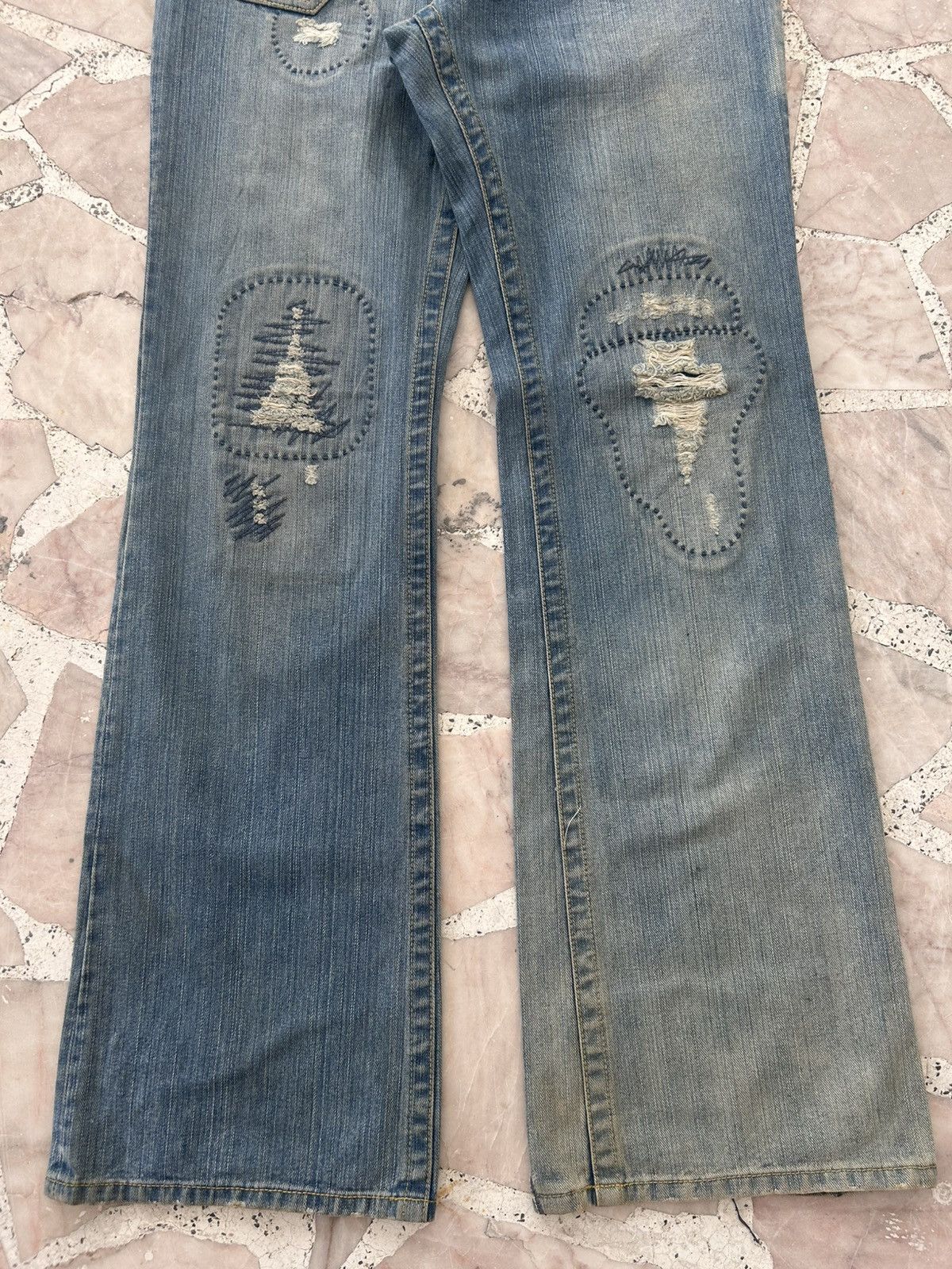 Japanese Brand Custom Culture Patchwork Denim Vintage Size US 30 / EU 46 - 3 Thumbnail
