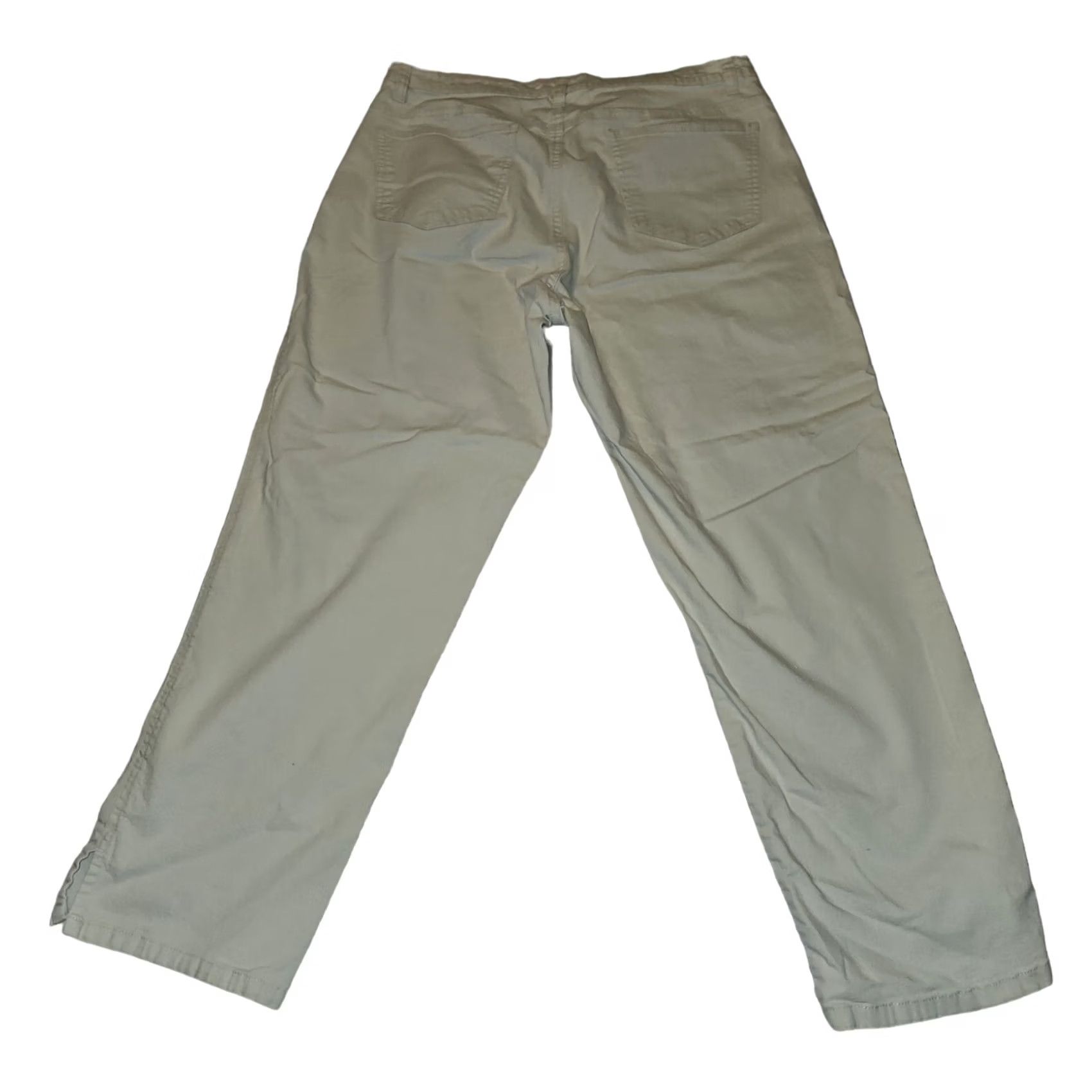 Calvin Klein VINTAGE Calvin Klein Jeans Capris Women 12 High Rise Cream Stretch Casual Classic Size 34" / US 12 / IT 48 - 8 Thumbnail
