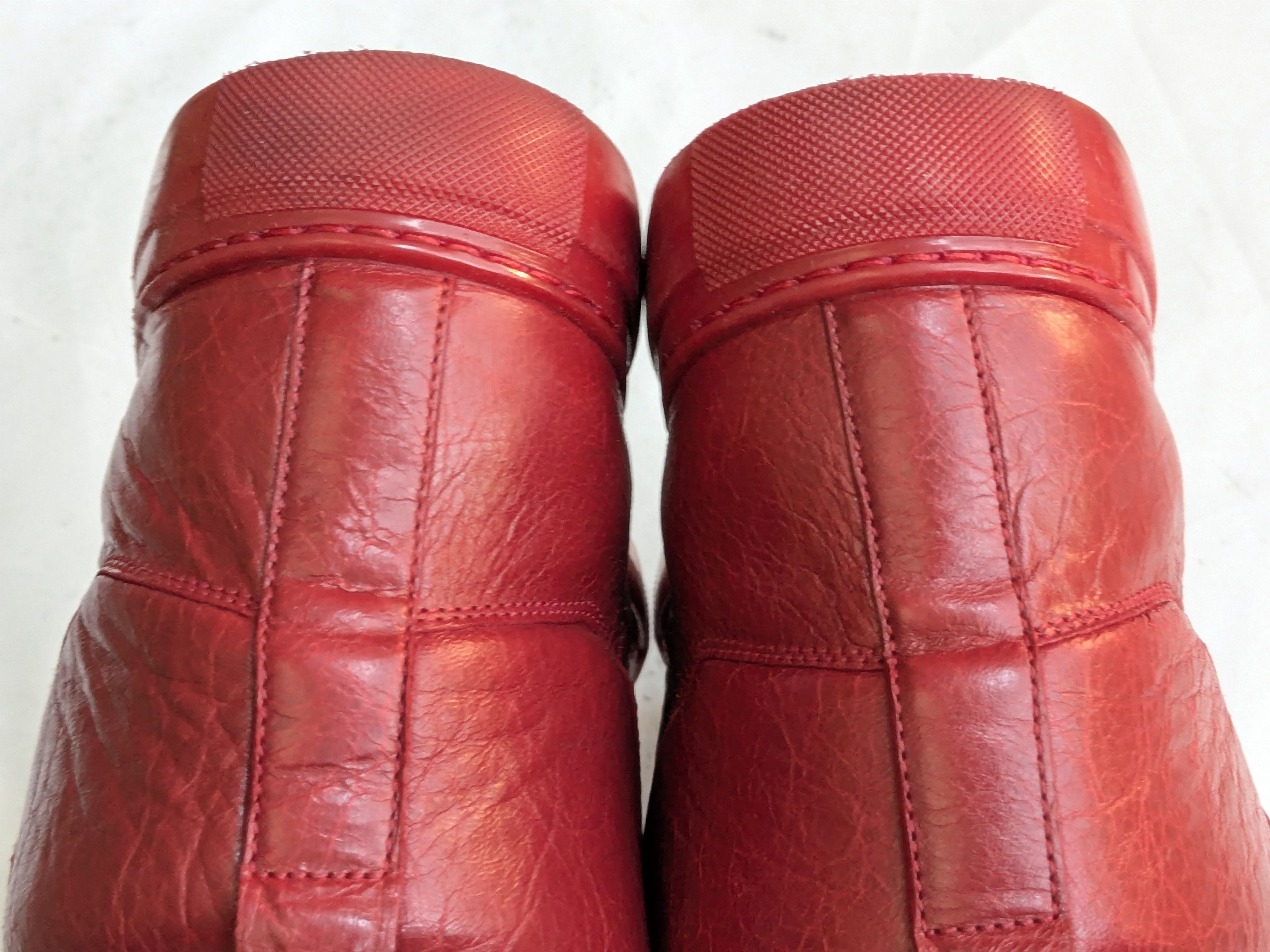 Balenciaga Balenciaga Arena Red 11 Leather High Tops Size US 11 / EU 44 - 13 Thumbnail