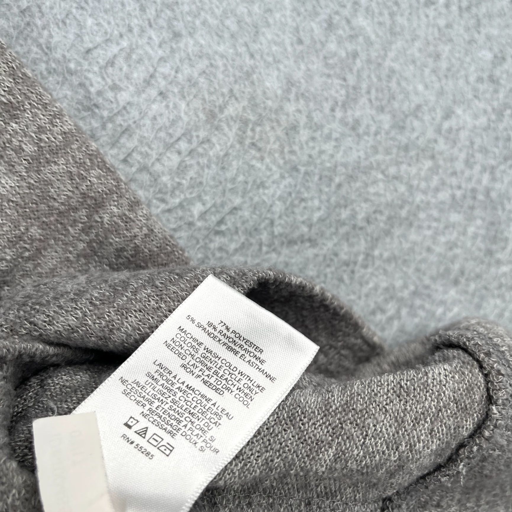Express Express Sweatshirt Shirt Womens Large Gray Heather High Neck Pullover Long Sleeve Regular Winter Fall Spring Activewear Size L / US 10 / IT 46 - 7 Thumbnail