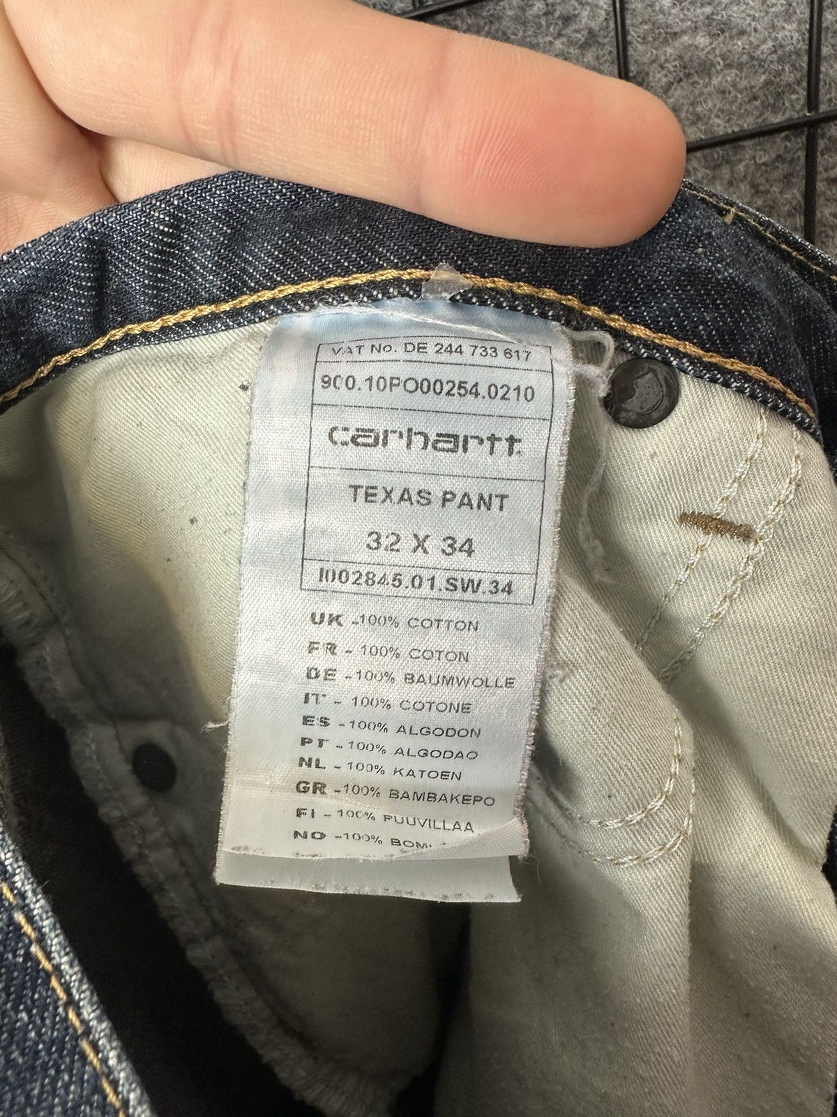 Carhartt × Carhartt Wip Carhartt Texas Pant Streetwear Acid Wash Jeans Size 32 Size US 32 / EU 48 - 10 Thumbnail