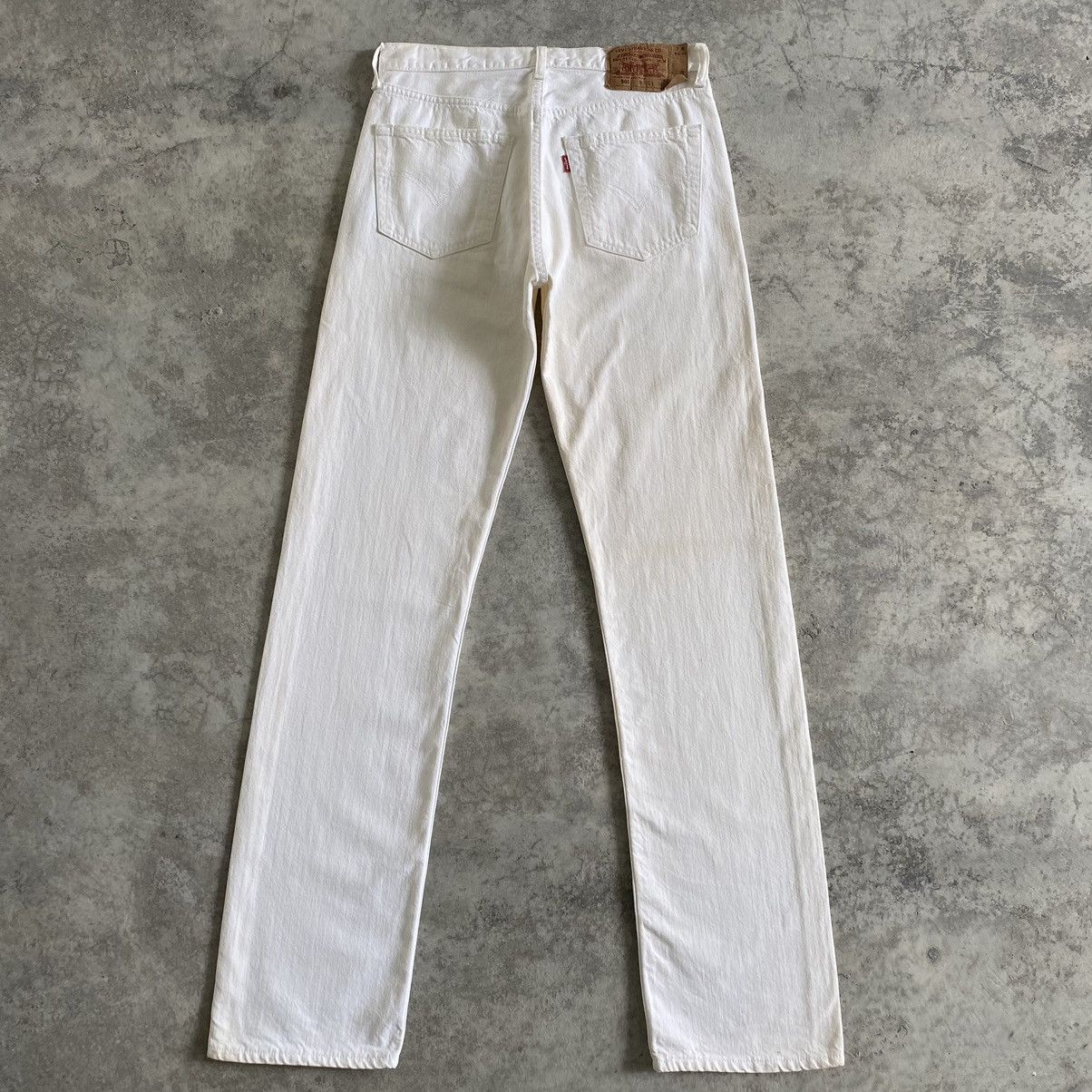 Levi's Size 30x34 Vintage 2004 Levi’s 501 Off White Denim Jeans Size US 30 / EU 46 - 10 Thumbnail