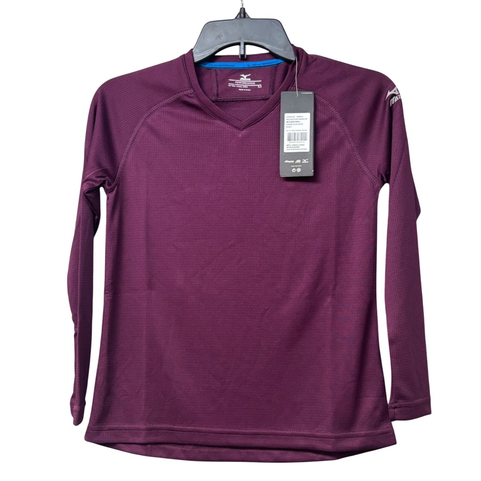 Mizuno Mizuno Girls' Comp Training Top, Maroon, Sz. M Size M / US 6-8 / IT 42-44 - 4 Thumbnail