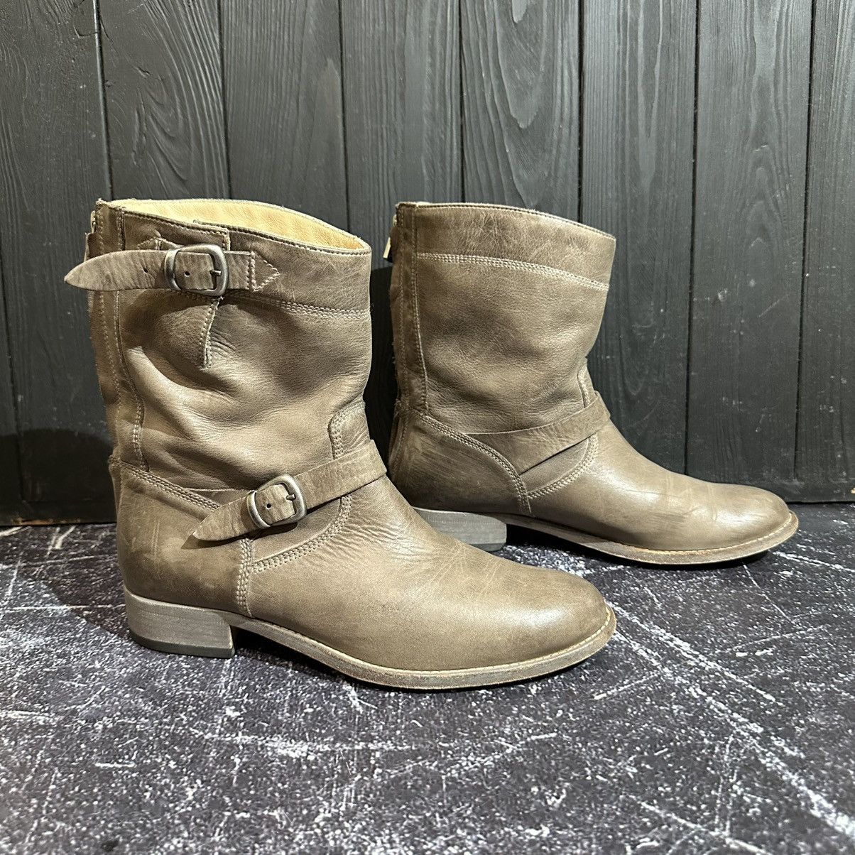 Belstaff BELSTAFF - Women’s Leather Boots Size 37 Rick Owens Style Size US 7 / IT 37 - 3 Thumbnail