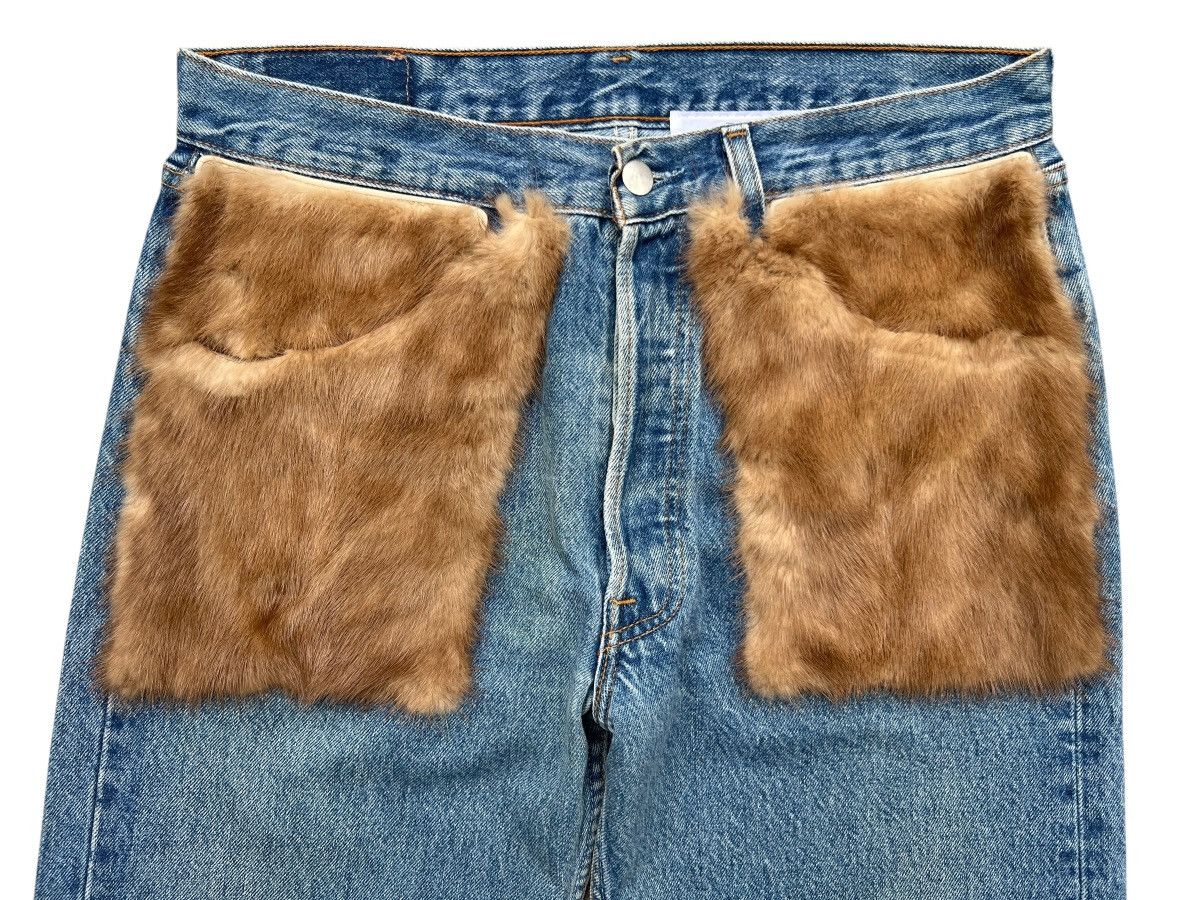 Japanese Brand 7x7 Japan Leather Pocket Fur Denim Jeans 32x30 Size US 32 / EU 48 - 6 Thumbnail