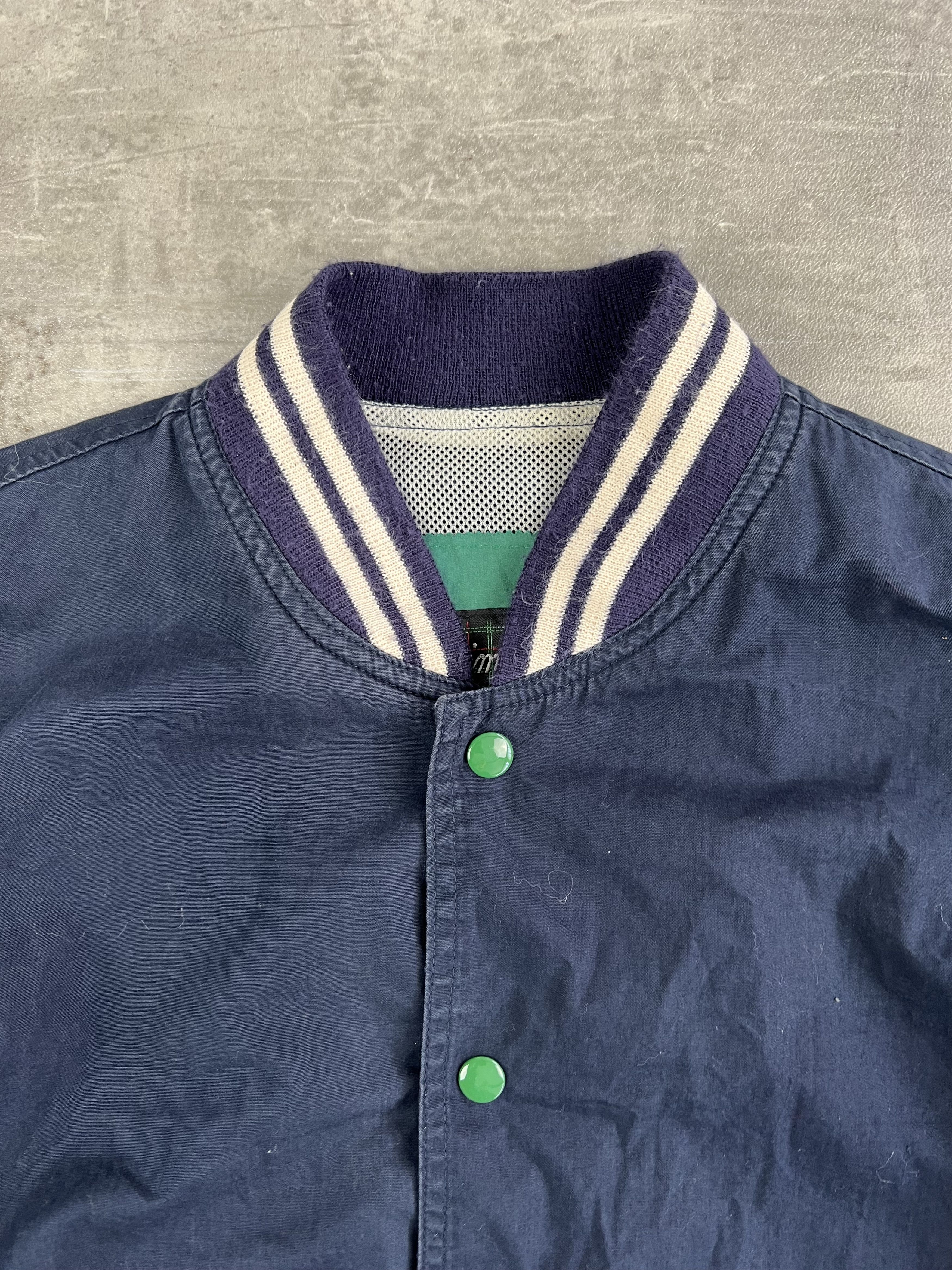 Vintage BOMBER COLLEGE JACKET MADE IN ITALY Size US M / EU 48-50 / 2 - 2 Thumbnail