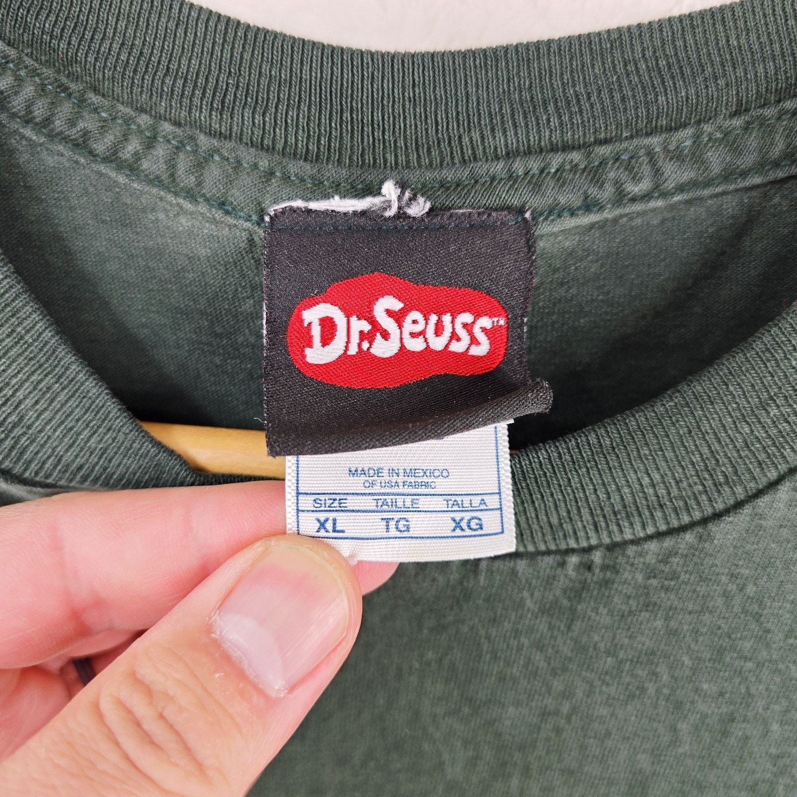 Alstyle Vtg Dr. Seuss The Grinch Shirt XL Green Christmas Chopped Size US XL / EU 56 / 4 - 4 Thumbnail
