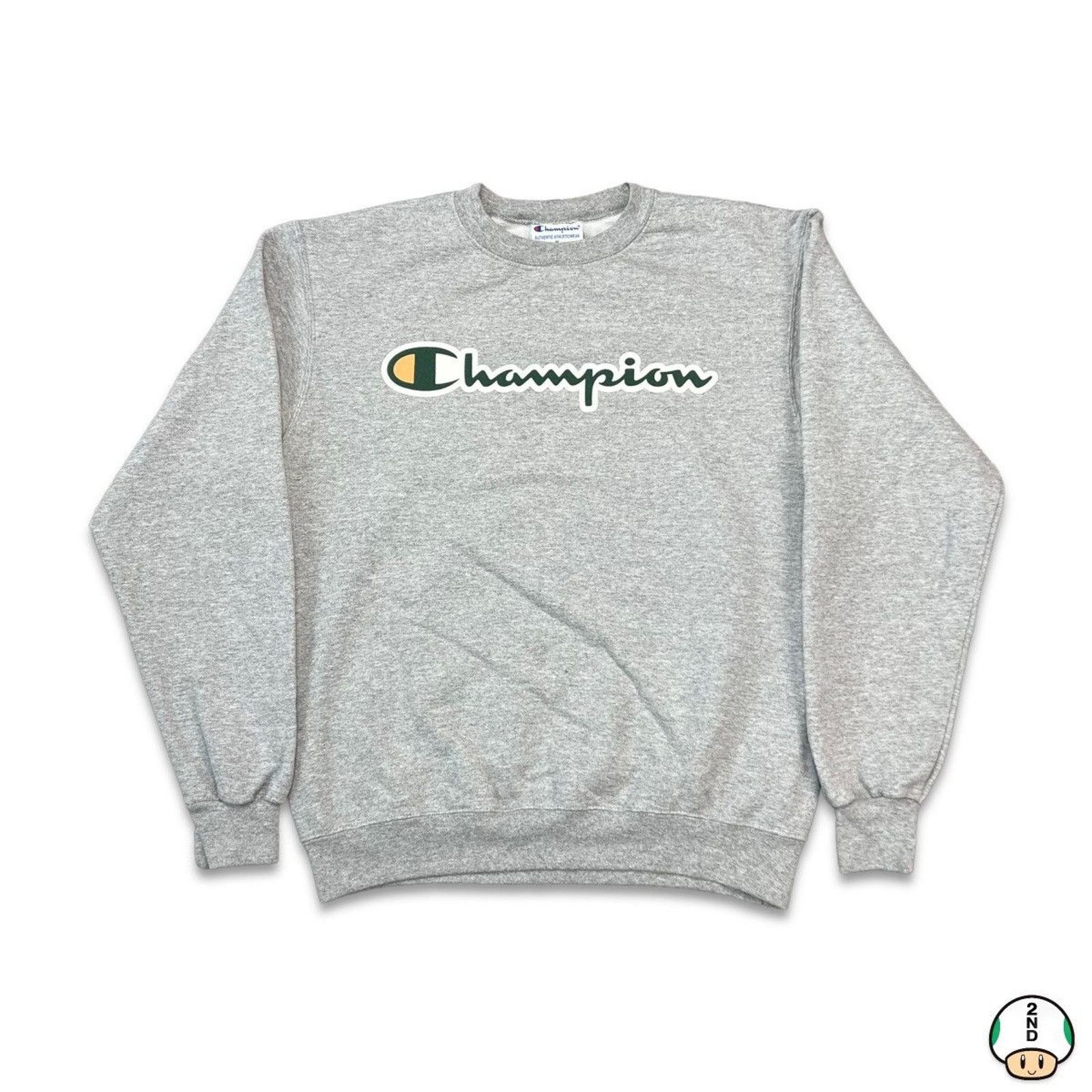Champion × Vintage Champion Sweatshirt Script Spell Out Authentic Pullover Size US M / EU 48-50 / 2 - 1 Thumbnail