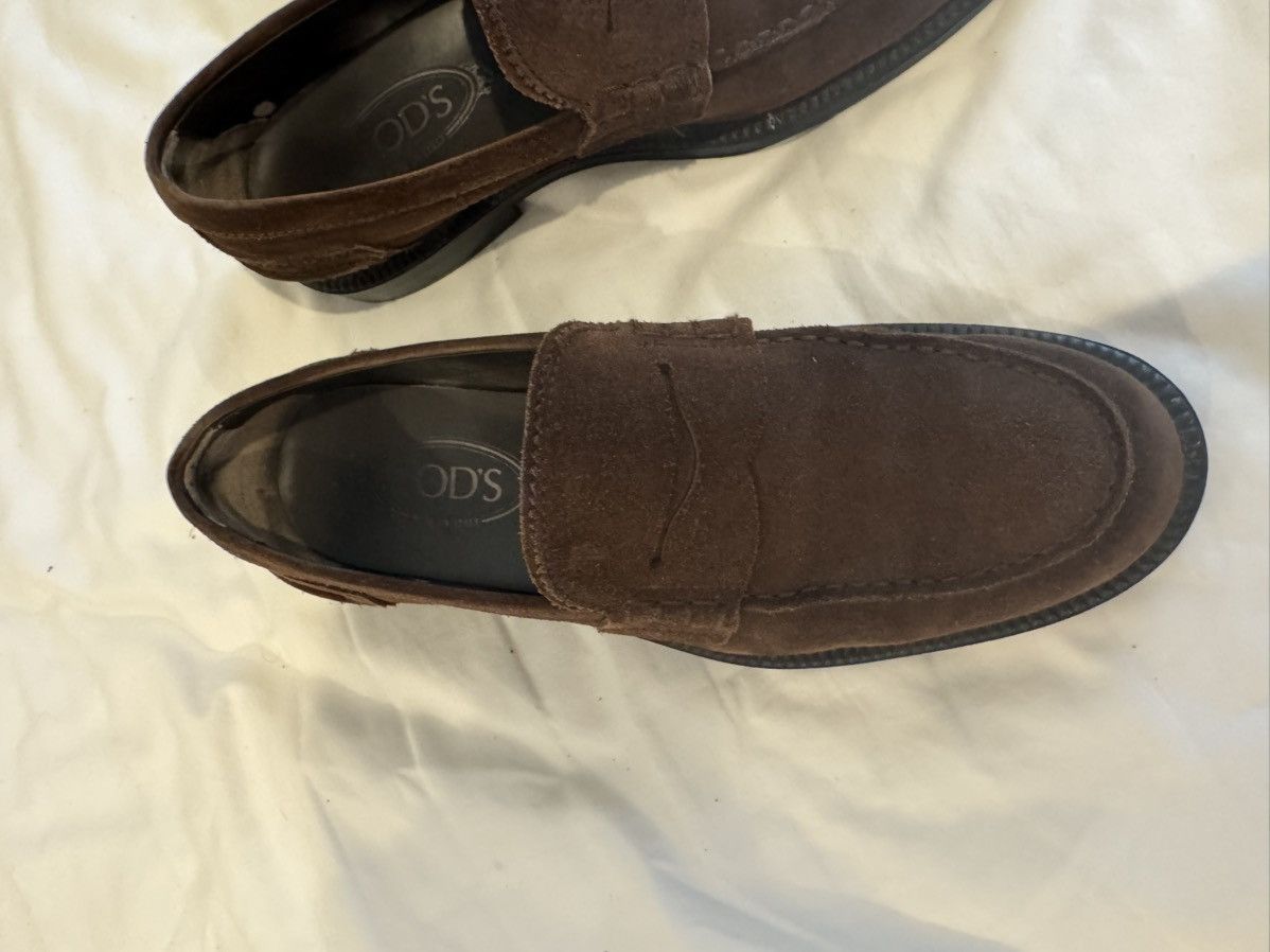 Tod's Tods Brown Suede Loafer size 7 Size US 7 / EU 40 - 4 Thumbnail