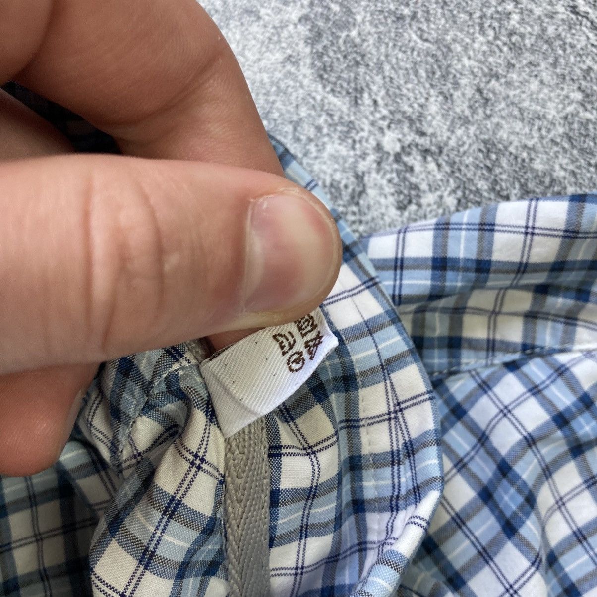 Brunello Cucinelli Vintage Brunello Cucinelli Checked Oxford Long Sleeve Shirt Size US L / EU 52-54 / 3 - 8 Thumbnail