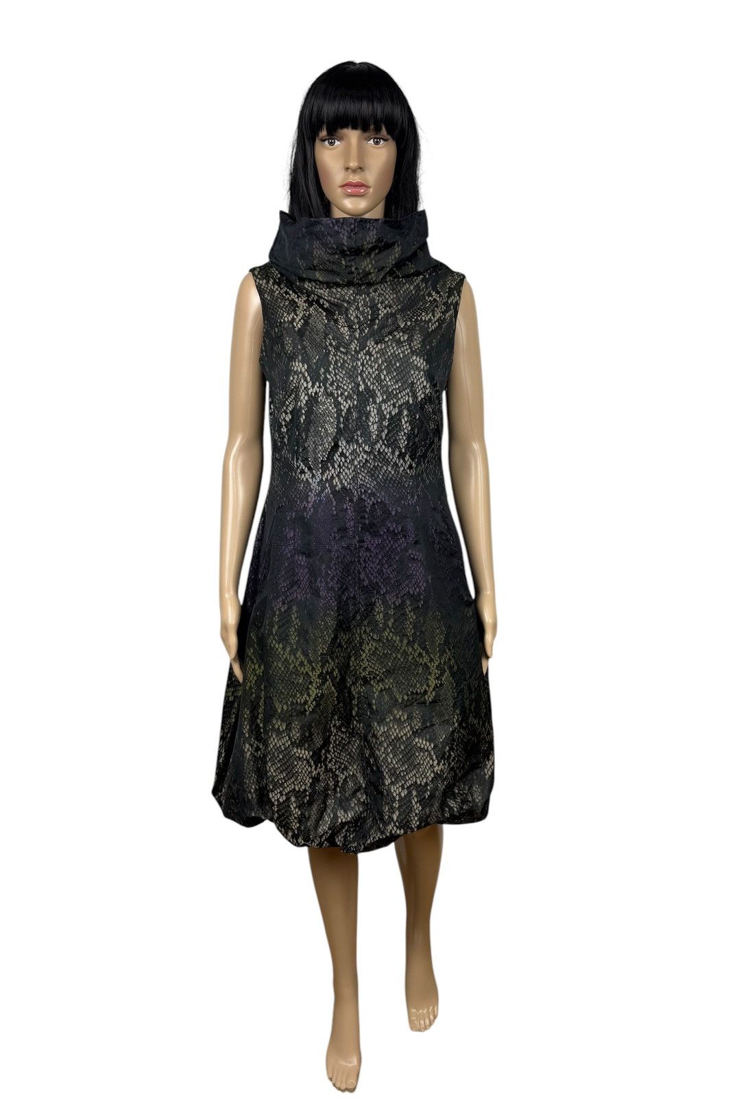 Designer Bitte Kai Rand Python Printed Dress Mock Neck size DE36 IT42 Size M / US 6-8 / IT 42-44 - 2 Thumbnail