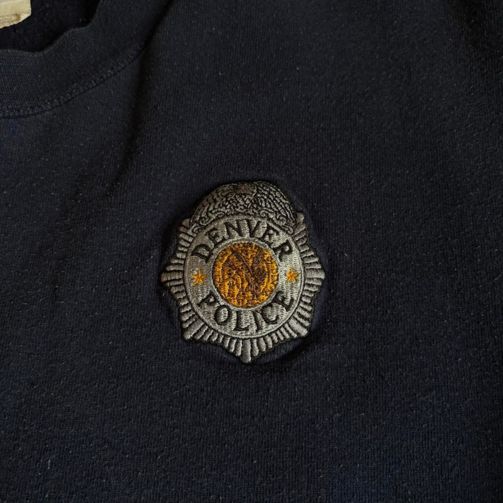 Jerzees Vintage Denver Police Navy Blue Sweatshirt XXL Jerzees Size US XXL / EU 58 / 5 - 6 Thumbnail