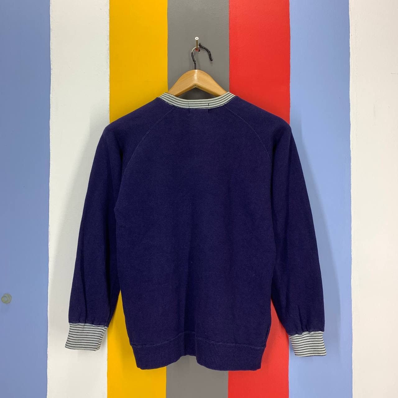 Fred Perry 90s Vintage FRED PERRY Stripe Ringer Sweatshirt #2111/17 Size US S / EU 44-46 / 1 - 7 Thumbnail