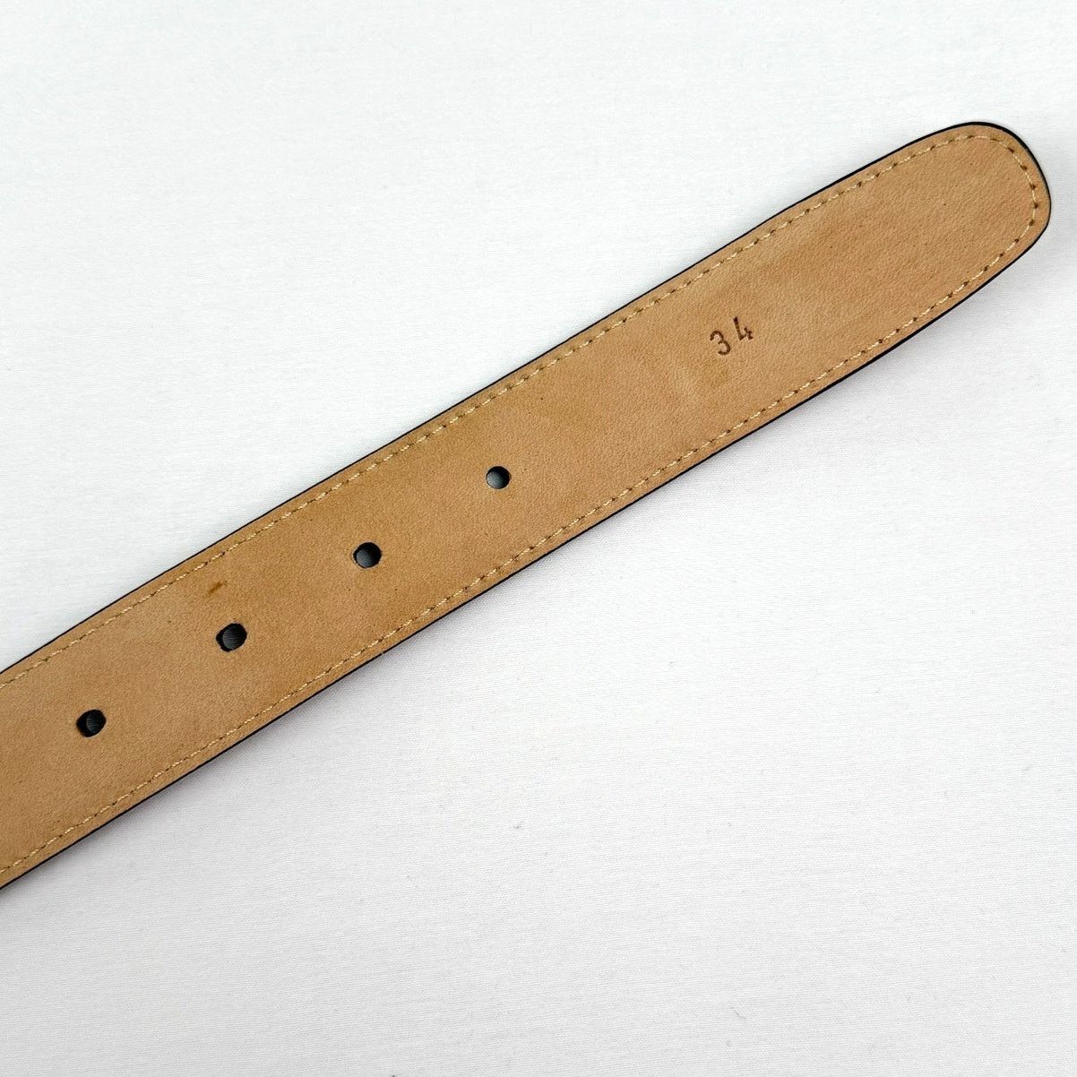 Maus & Hoffman Maus & Hoffman Leather Belt Tan Made in Italy Size 34 Size 34 - 6 Thumbnail