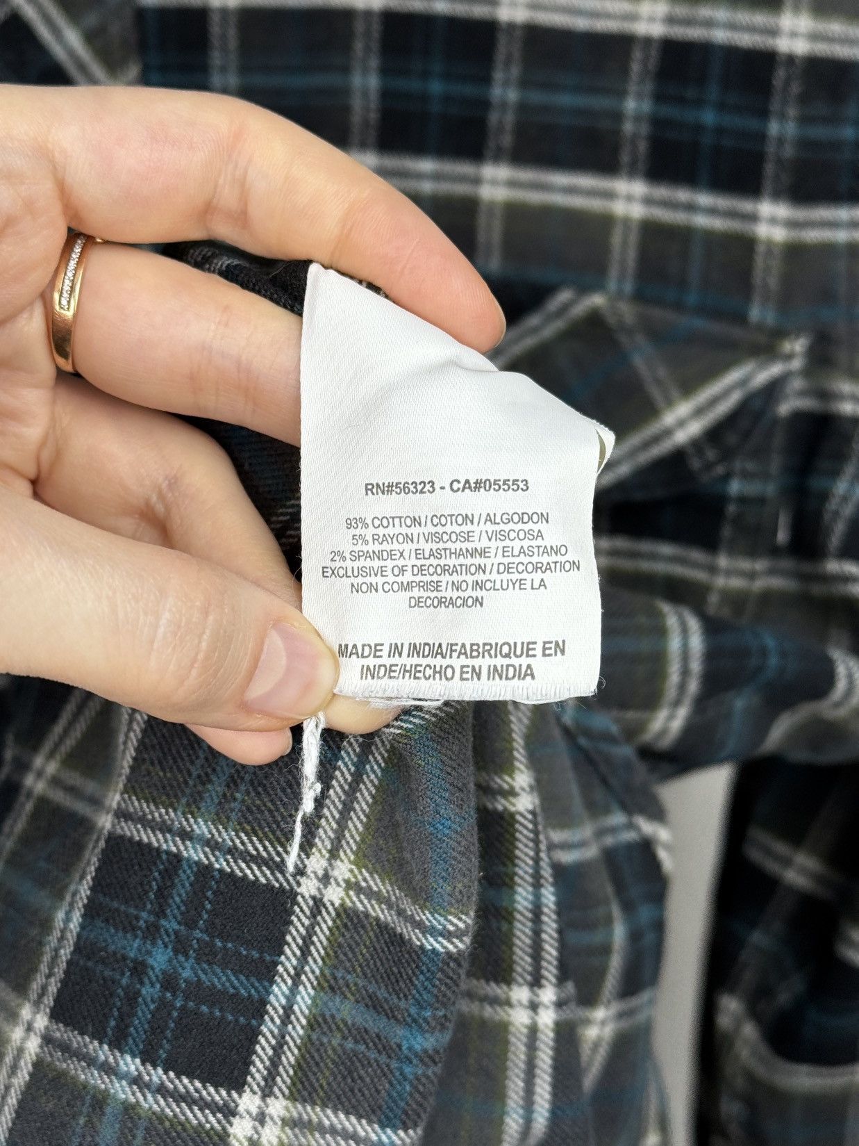 Nike Nike Flannel Shirt LS checkered Button up Black Grey Blue M Size US M / EU 48-50 / 2 - 10 Thumbnail