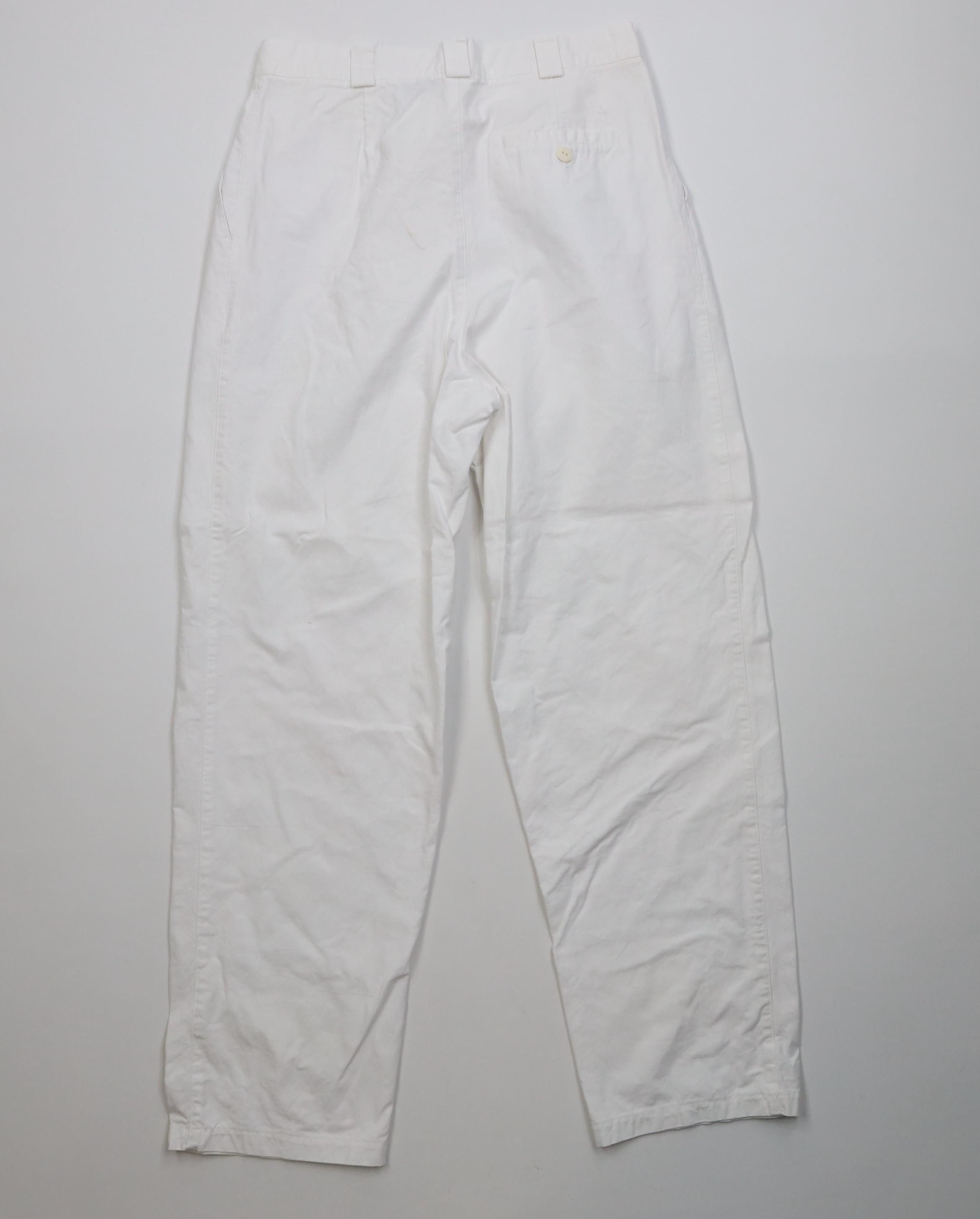 Lacoste Vtg 80s Izod Lacoste Straight Leg Chino Pants White Cotton Size US 30 / EU 46 - 11 Thumbnail