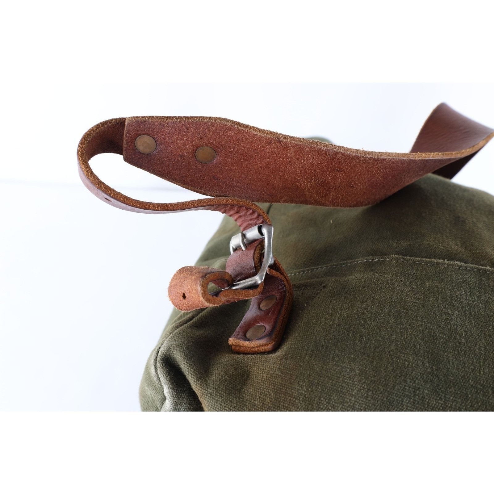 Duluth Pack Vintage Duluth Pack Canvas Leather Safford Food Pack Bag Size ONE SIZE - 12 Thumbnail