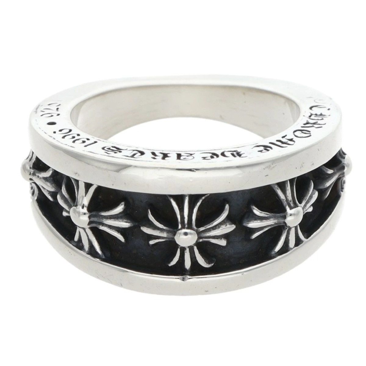 Chrome Hearts US 8 chrome hearts Cross Narrow Band Ring 16 Size ONE SIZE - 1 Thumbnail