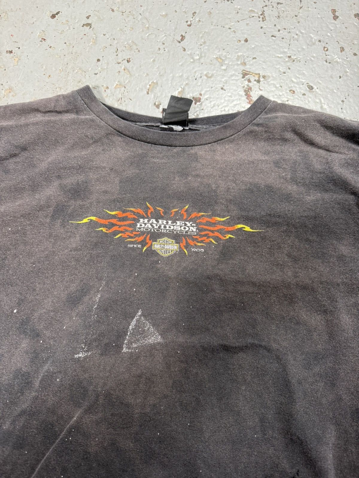 Harley Davidson Vintage Harley Davidson Faded Longsleeve Flame Tee Size US L / EU 52-54 / 3 - 2 Thumbnail