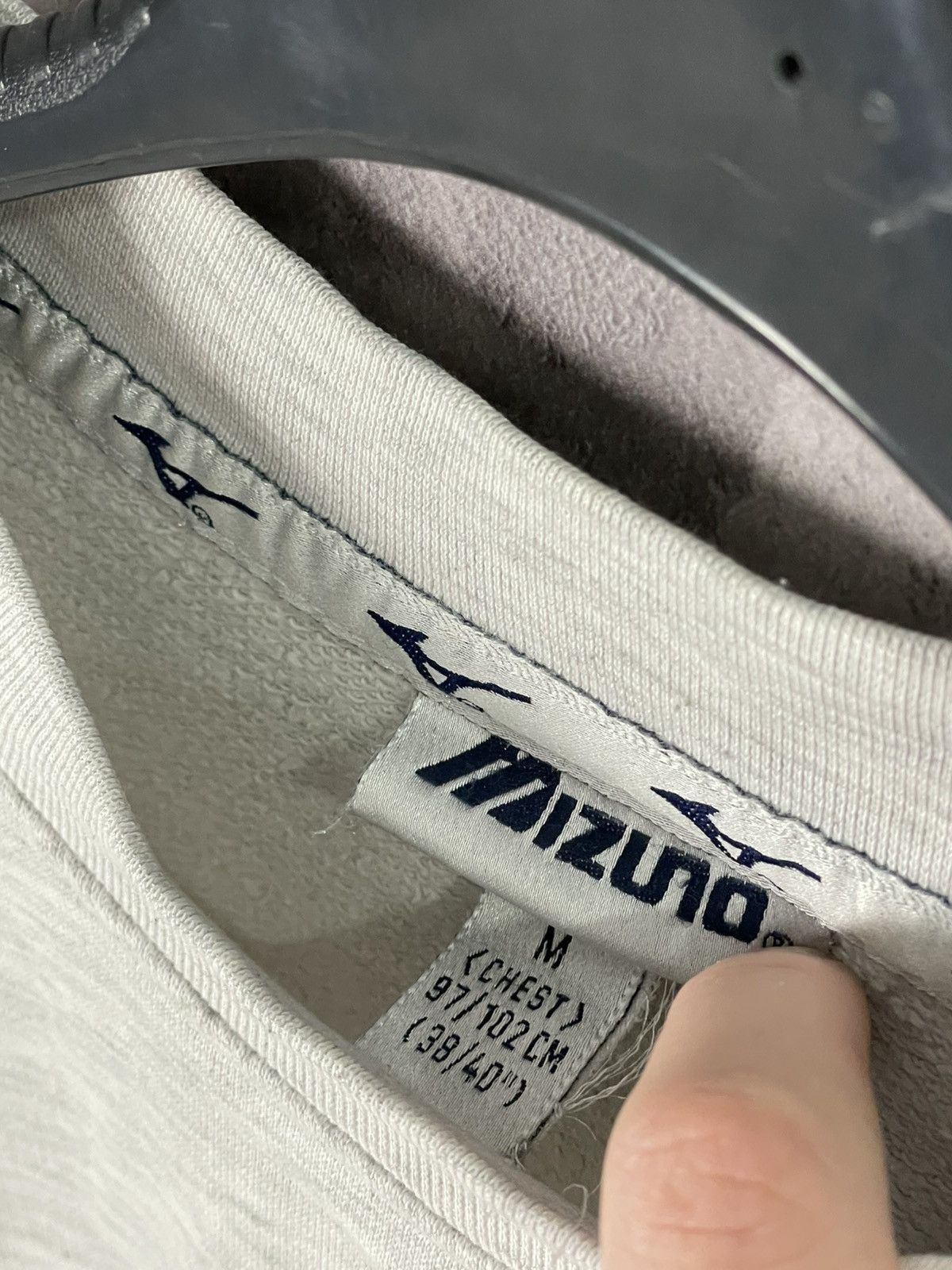 Japanese Brand × Mizuno × Vintage Vintage MIZUNO GRAY SWEATSHIRT WITH EMBROIDERED BIG LOGO Size US M / EU 48-50 / 2 - 8 Thumbnail