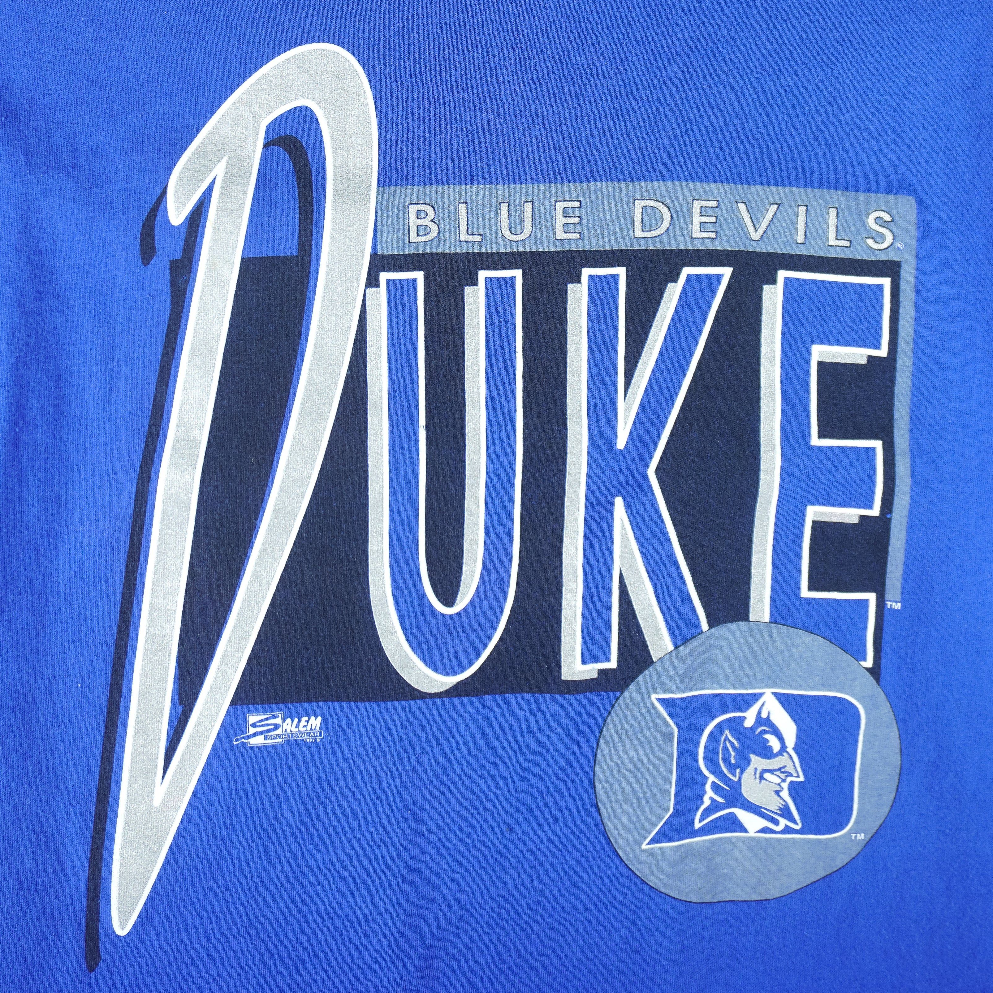 Salem Sportswear NCAA - Duke Blue Devils Roll Em Ups T-Shirt 1992 Size US XL / EU 56 / 4 - 3 Thumbnail