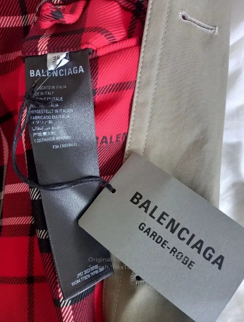 Balenciaga Balenciaga Oversized collarless long trench coat Size XS / US 0-2 / IT 36-38 - 5 Thumbnail