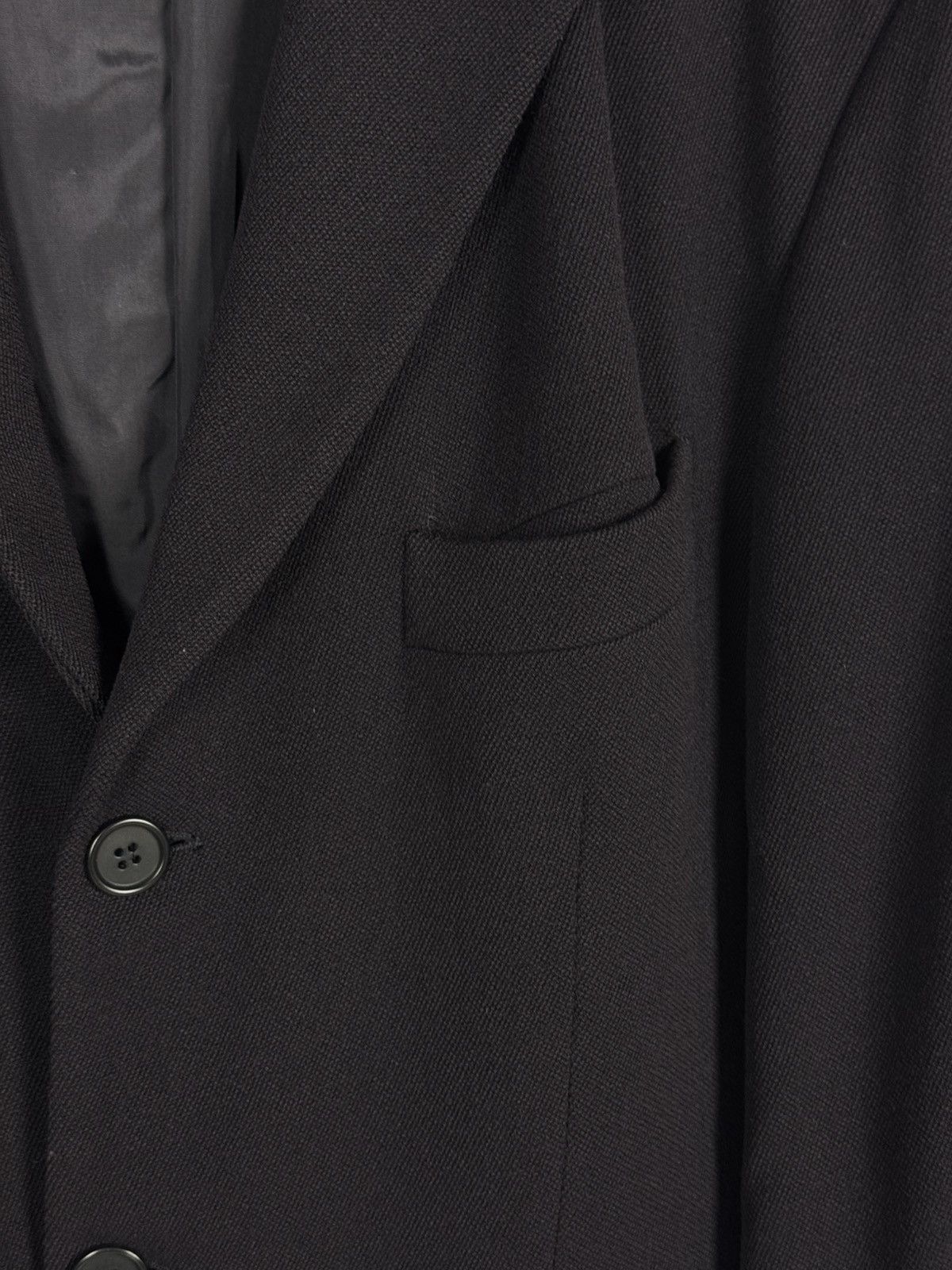 Emporio Armani 70-80’s Vintage Emporio Armani Wool Classic Blazer Jacket Size 44R - 6 Thumbnail