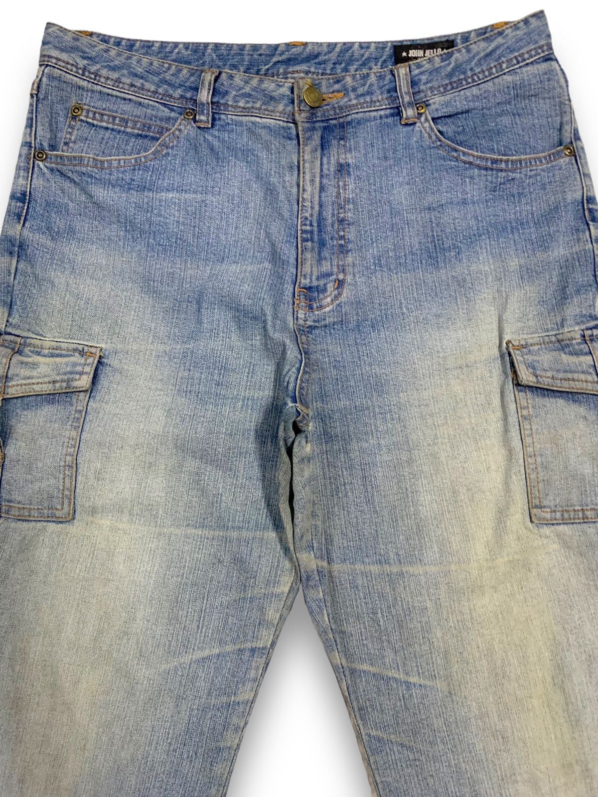 Hysteric Glamour Vintage Japanese Brand Flare Bell Bottom Ripped Cargo Jeans Size US 32 / EU 48 - 4 Thumbnail