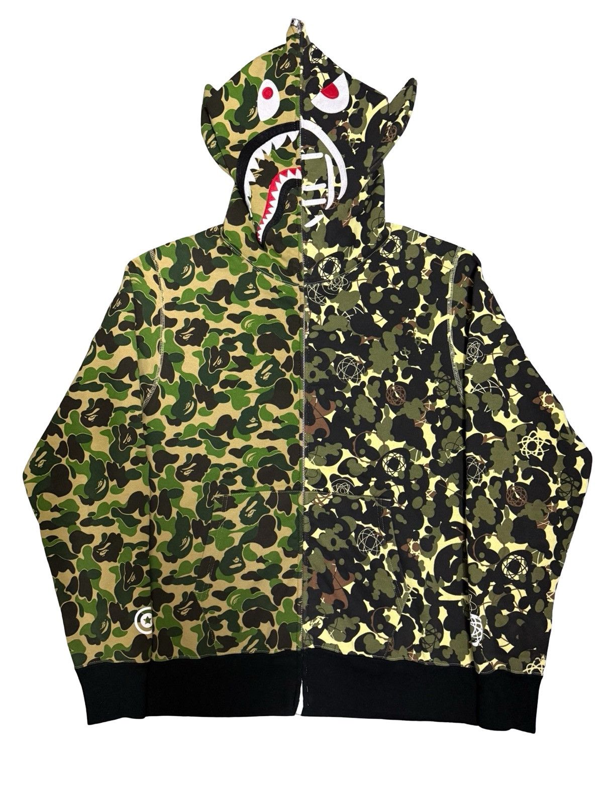 Bape BAPE x UNKLE SS21 WIDE Full Zip Hoodie in green Size US L / EU 52-54 / 3 - 1 Thumbnail