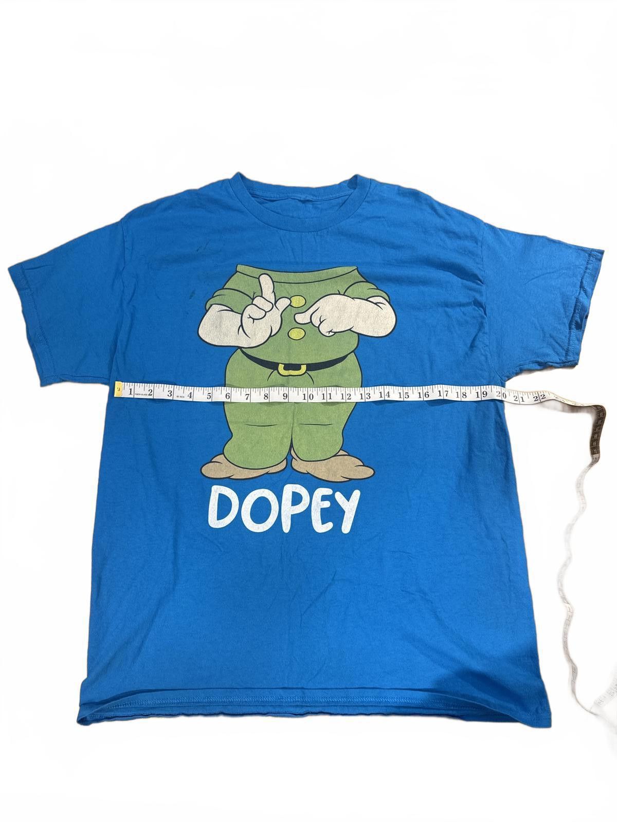 Disney Disney x "Dopey" Snow White Large Blue Tee Size ONE SIZE - 3 Thumbnail