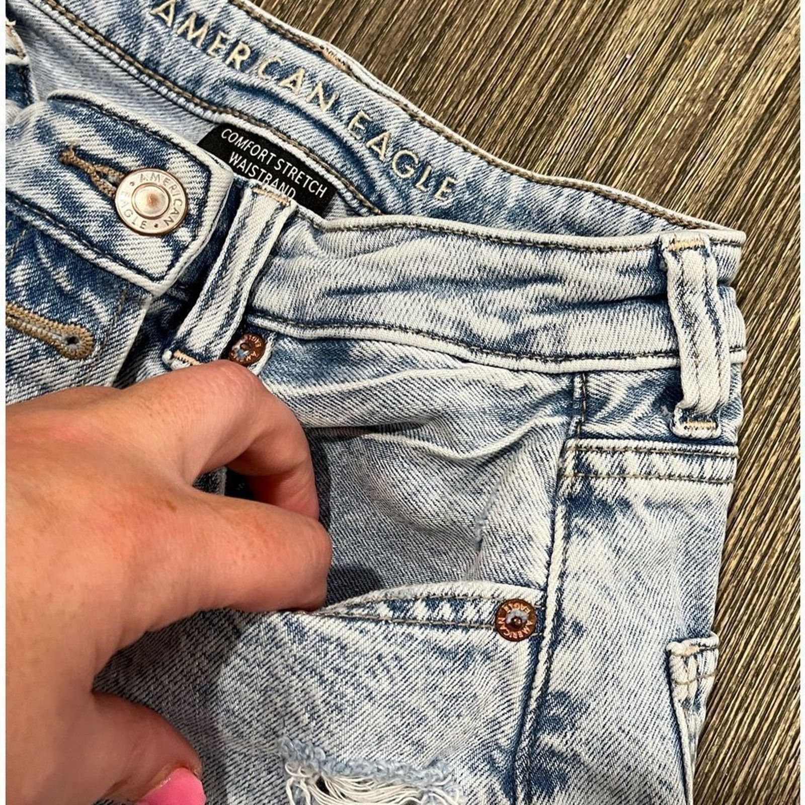 American Eagle Outfitters American Eagle High-Rise Jean Skort Comfort Waistband Blue 2 Size 26" / US 2 / IT 38 - 2 Thumbnail